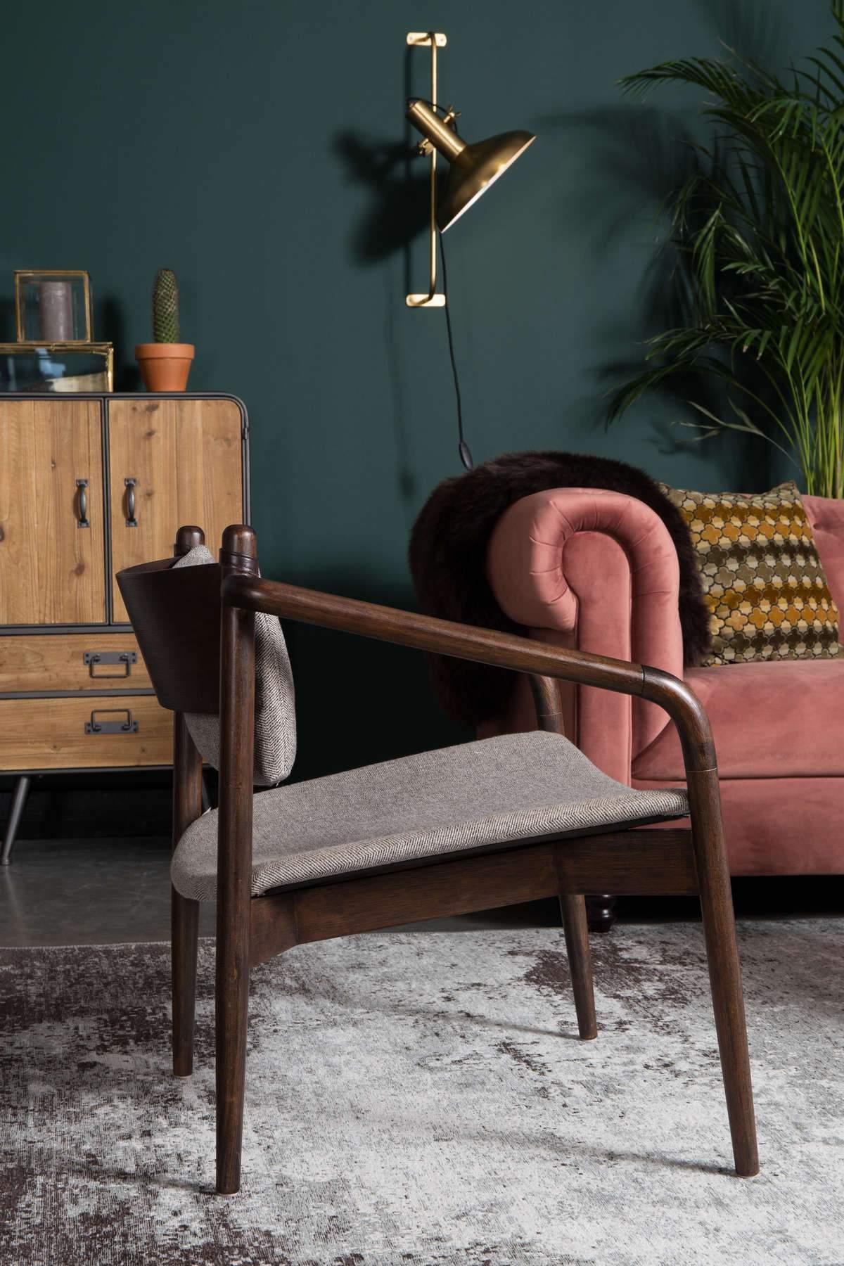 Fotel TORRANCE beżowy Dutchbone Eye on Design