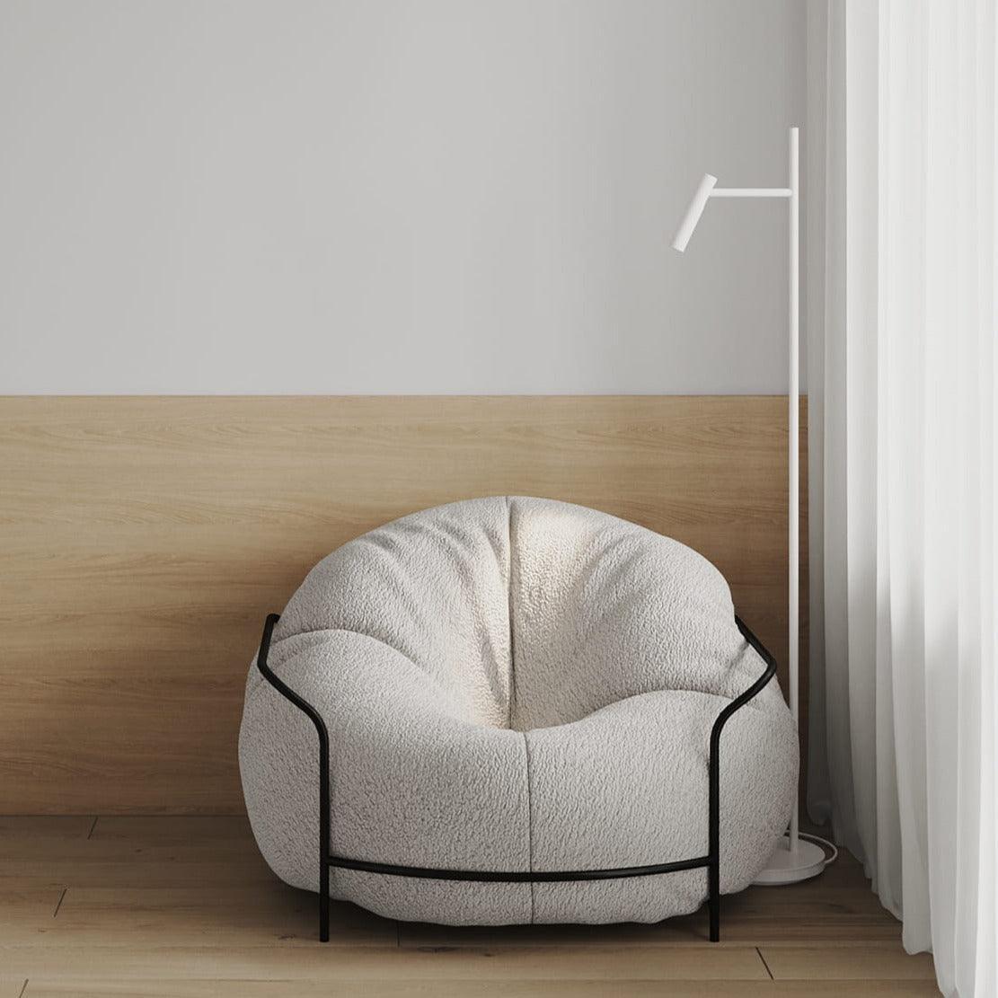 Fotel UNI jasnobeżowy boucle Nobonobo Eye on Design