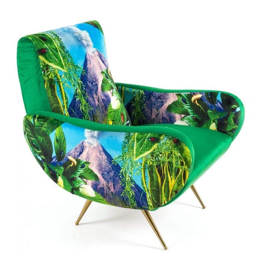 Fotel VOLCANO zielony Seletti Eye on Design