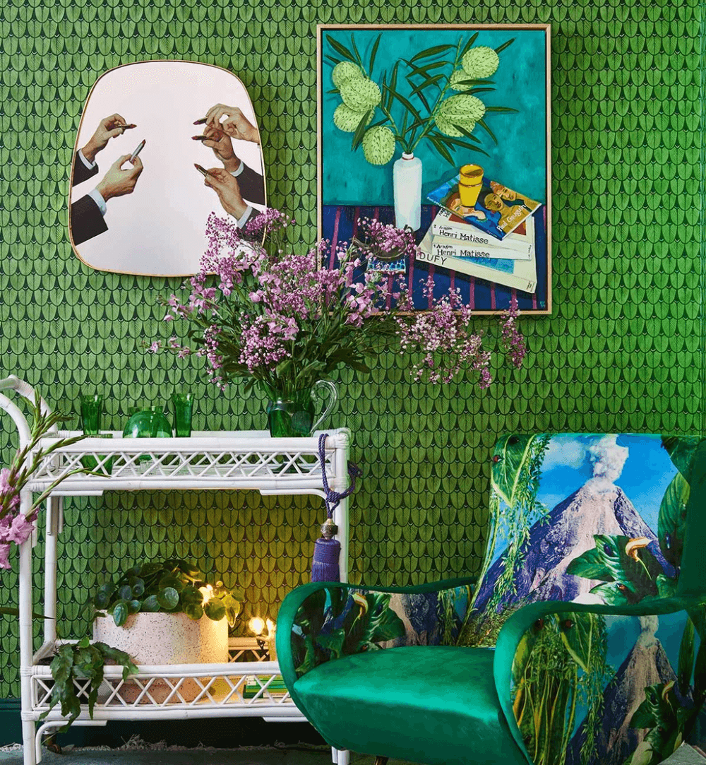 Fotel VOLCANO zielony Seletti Eye on Design