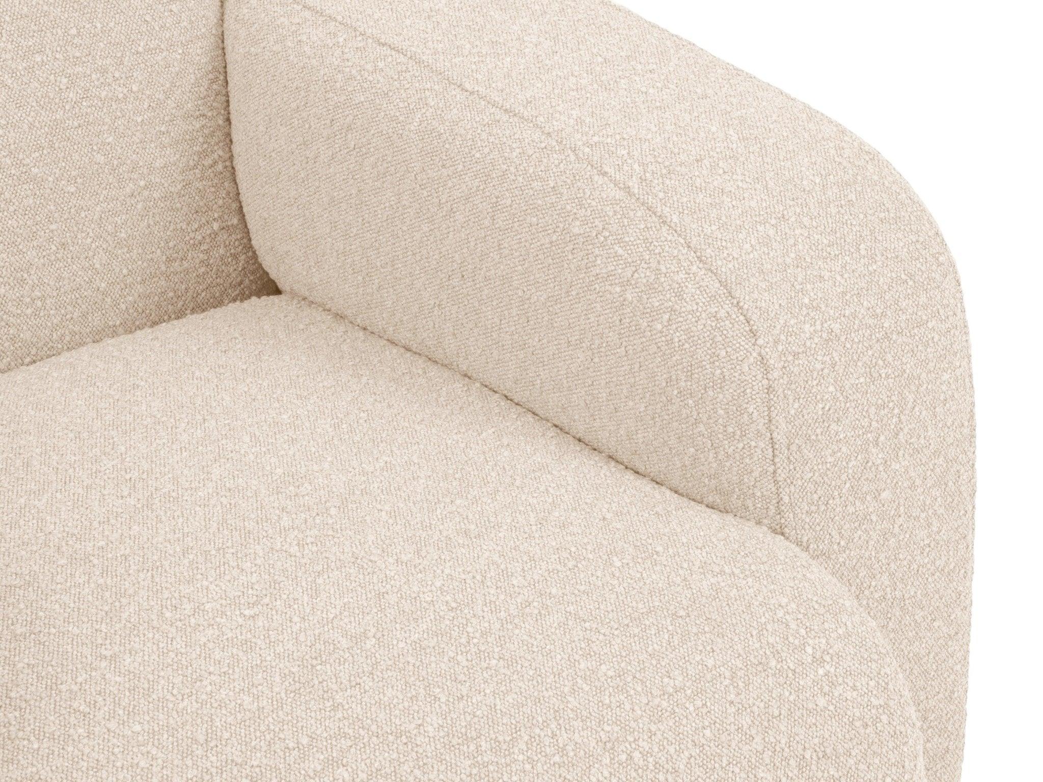 Fotel w tkaninie boucle LOLA beżowy Windsor & Co Eye on Design
