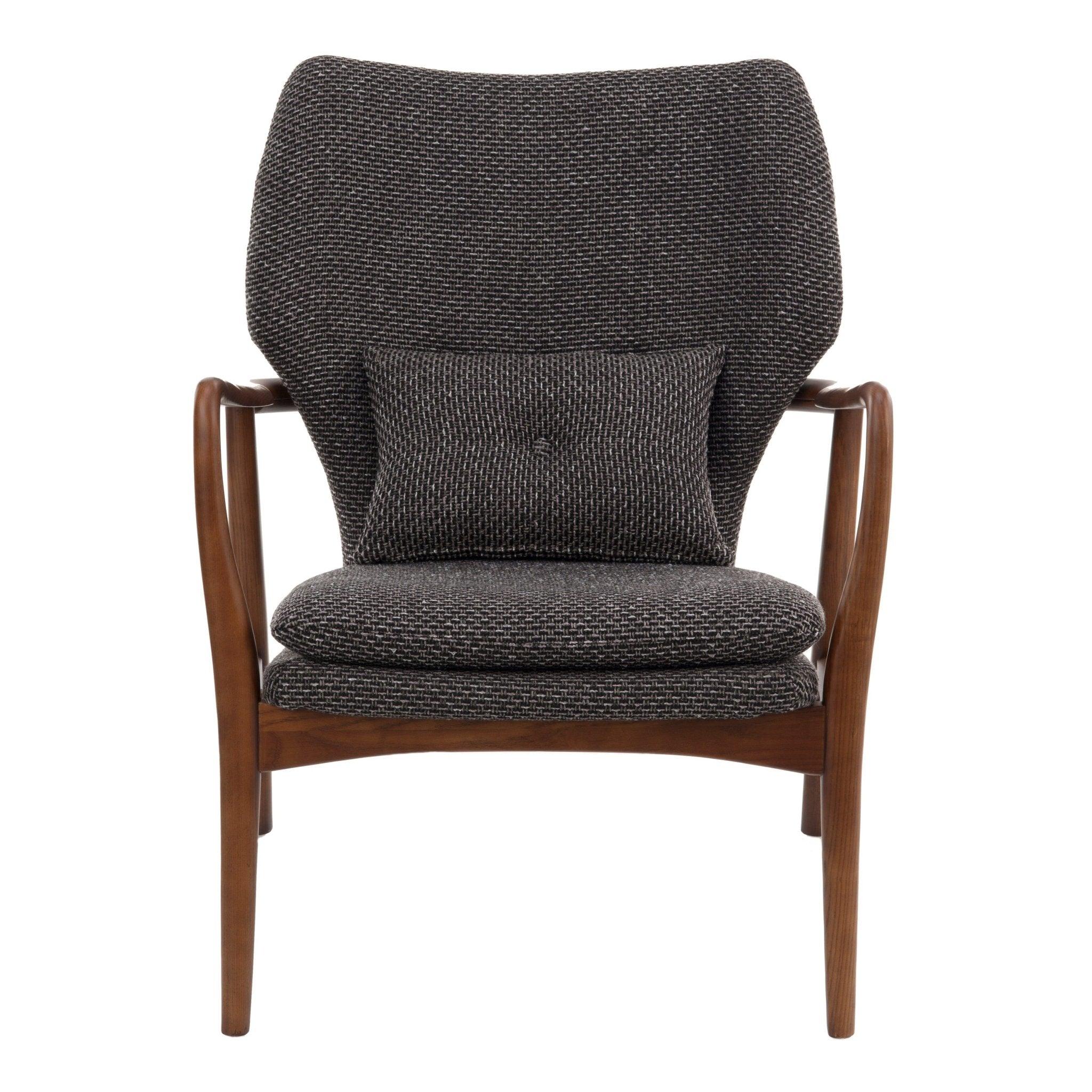 Fotel w tkaninie boucle PEGGY ciemnoszary Pols Potten Eye on Design