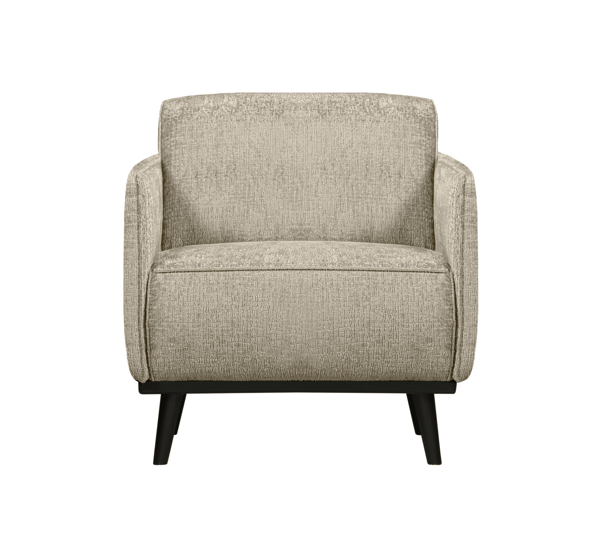 Fotel welurowy STATEMENT STRUCTURE beżowy Be Pure Eye on Design