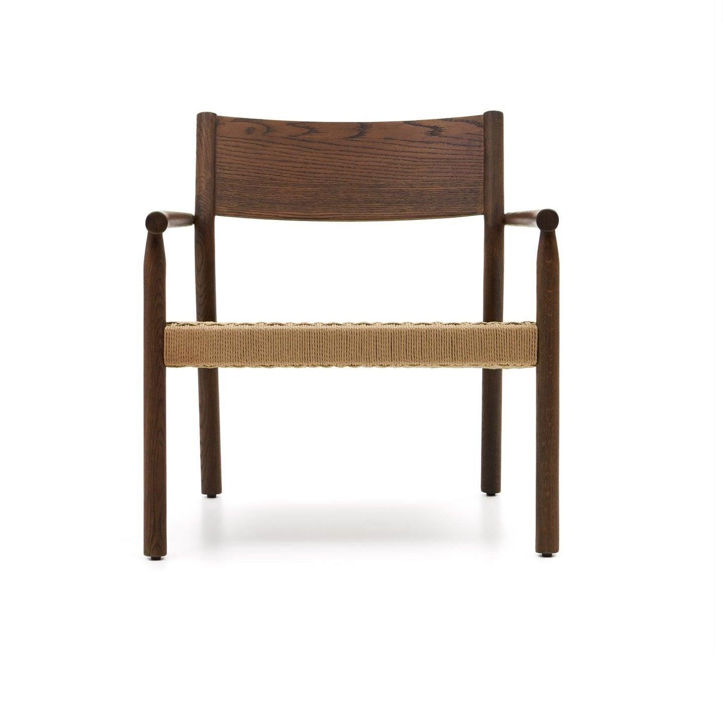 Fotel YALIA orzechowe drewno dębowe La Forma Eye on Design