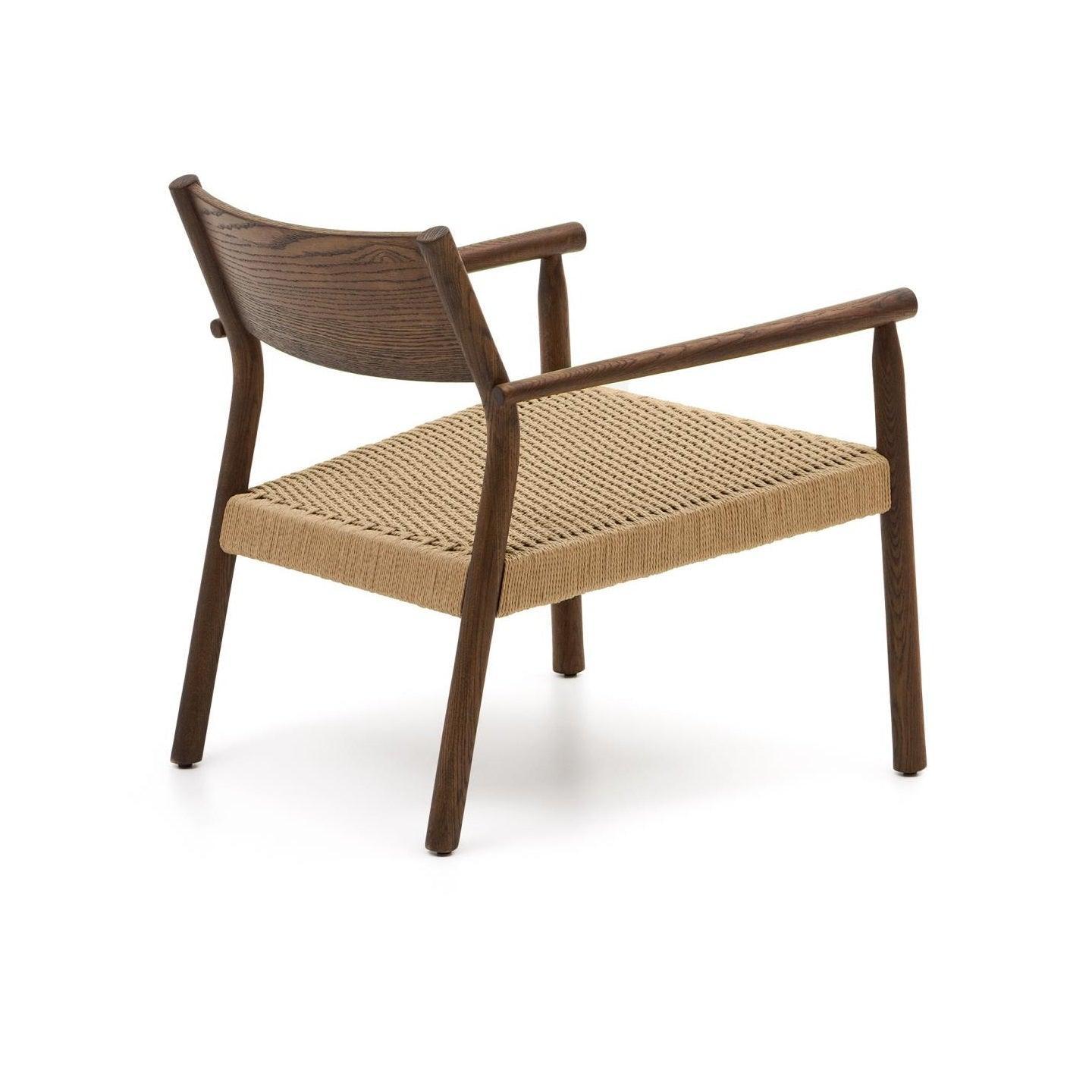 Fotel YALIA orzechowe drewno dębowe La Forma Eye on Design