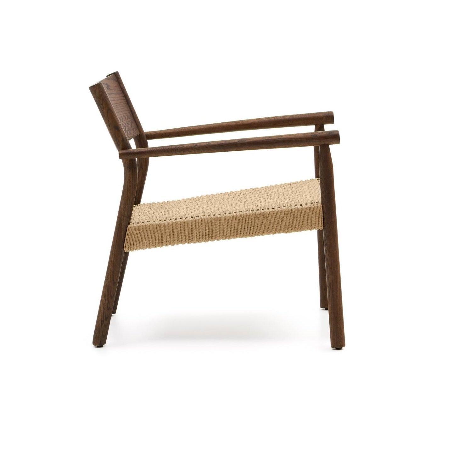 Fotel YALIA orzechowe drewno dębowe La Forma Eye on Design