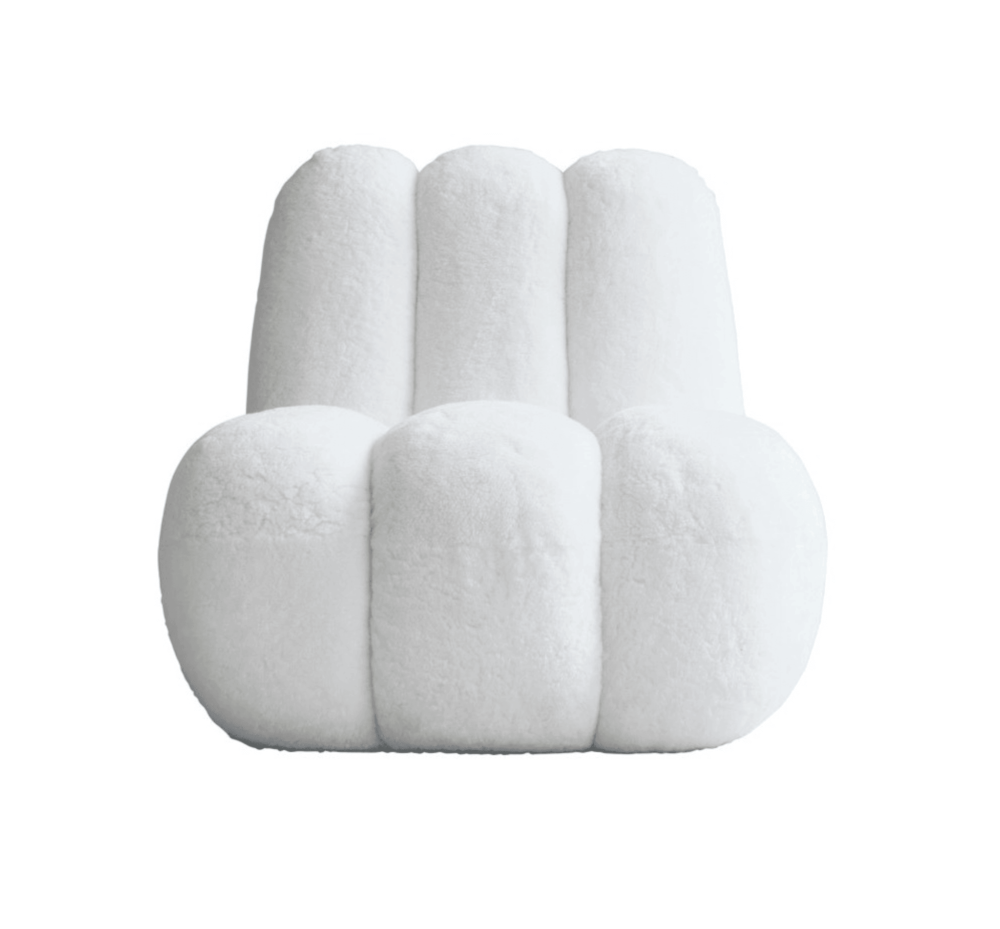 Fotel z owczej skóry TOE biały 101 Copenhagen Eye on Design