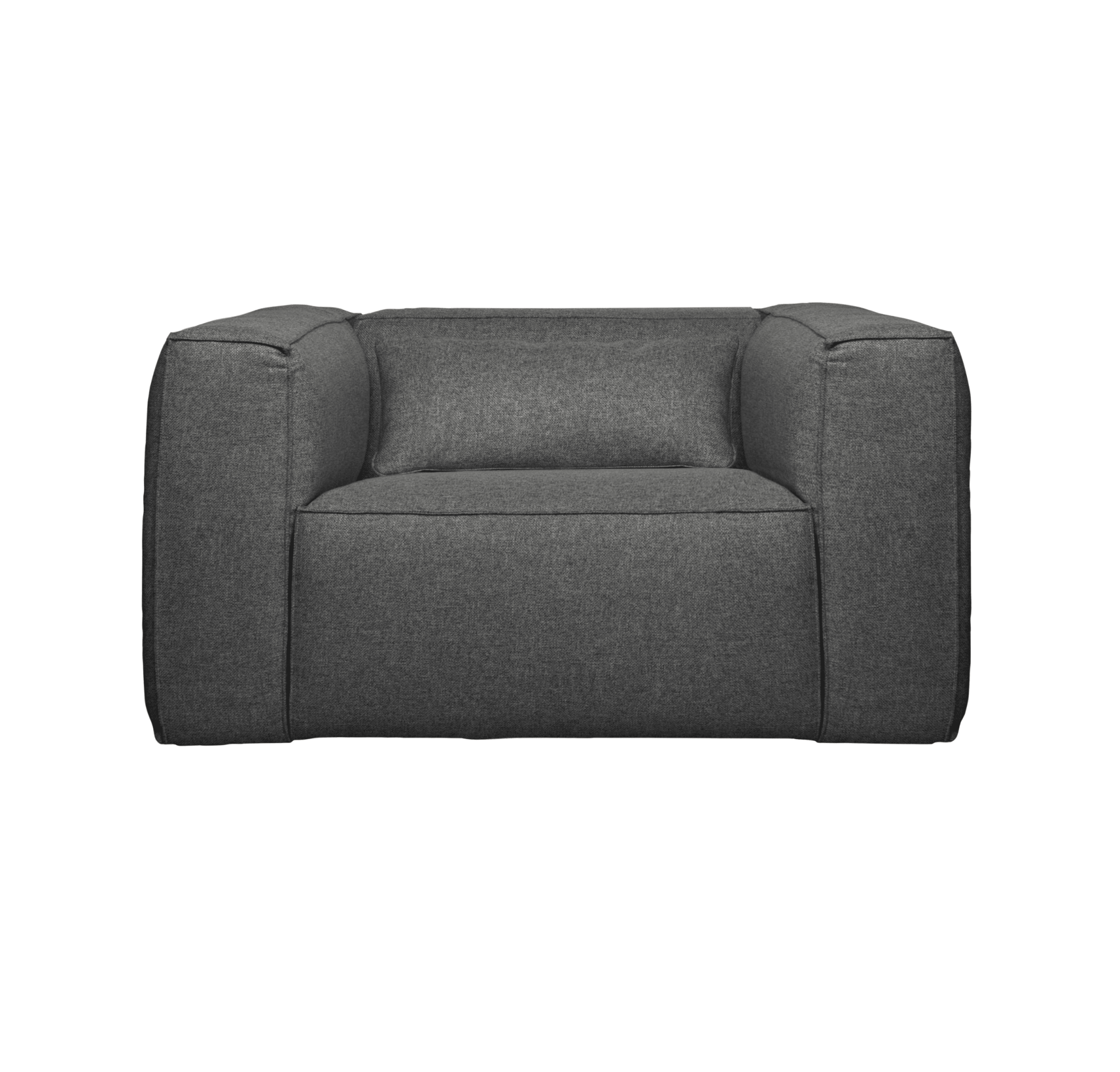 Fotel z poduszką BEAN szary Woood Exclusive Eye on Design