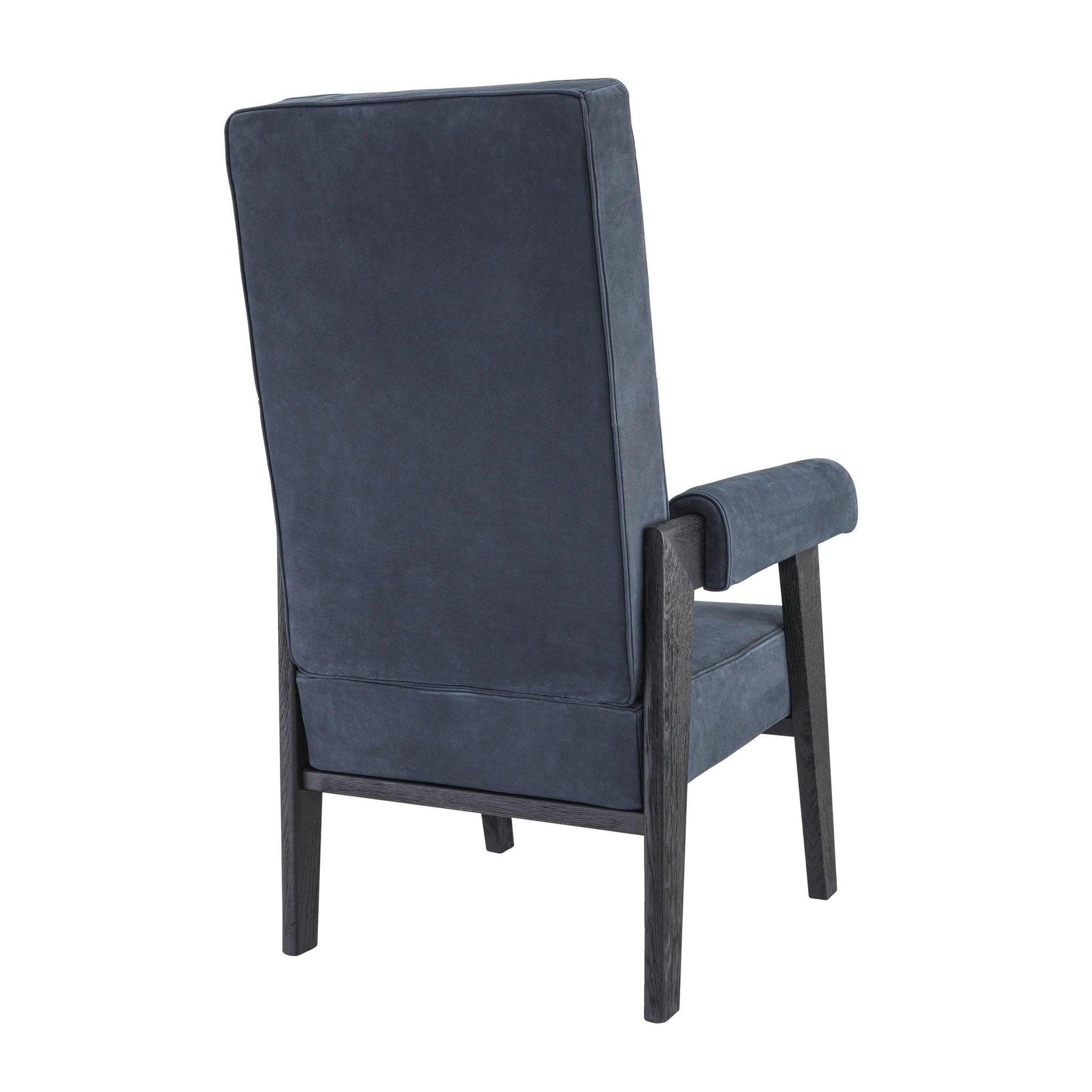 Fotel z wysokim oparciem MILO granatowy Eichholtz Eye on Design