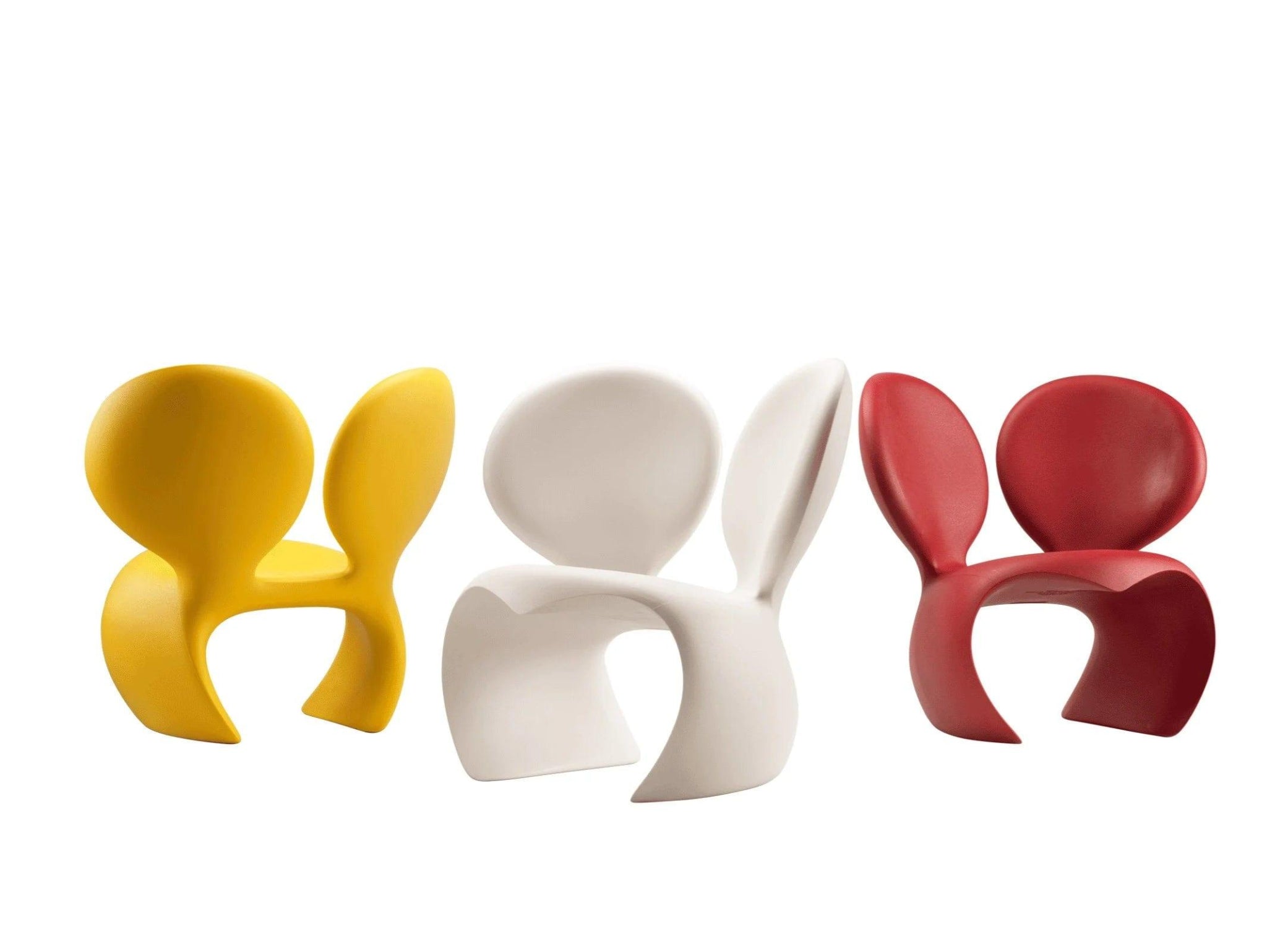 Fotel zewnętrzny DON'T F**K WITH THE MOUSE biały Qeeboo Eye on Design