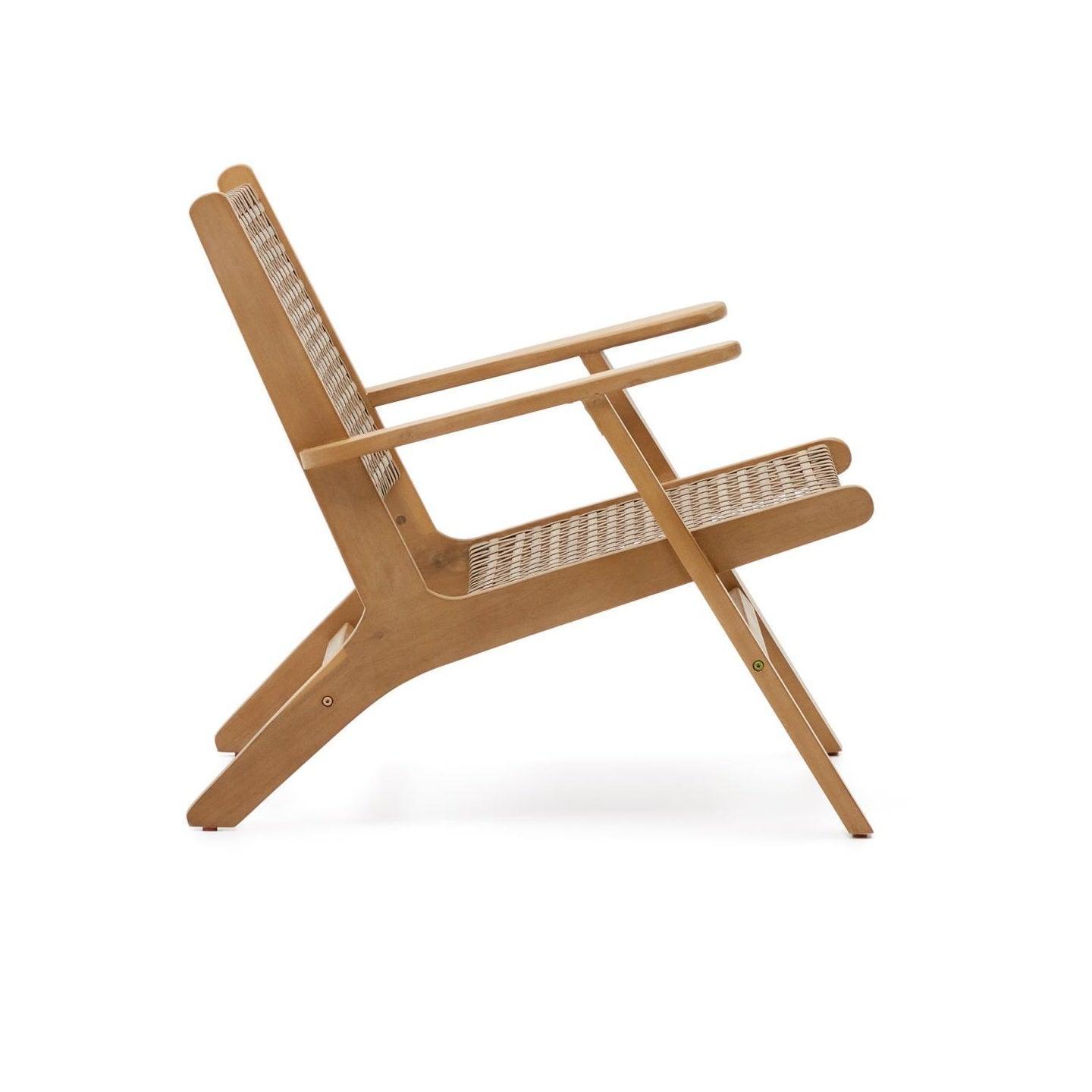 Fotel zewnętrzny GRIGNOON lite drewno akacjowe La Forma Eye on Design