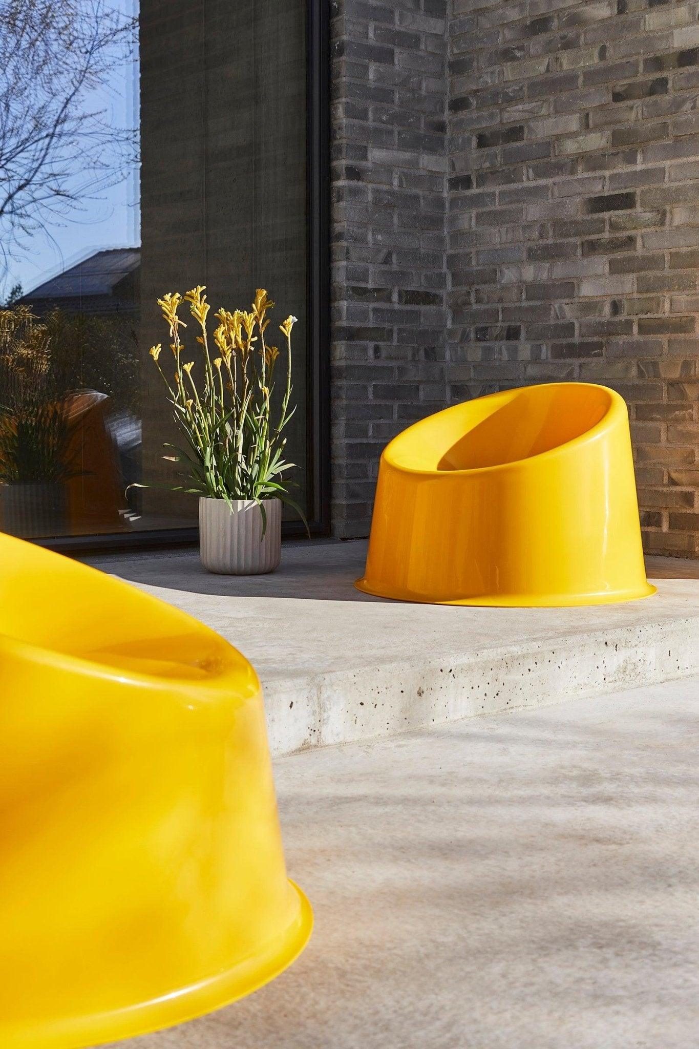 Fotel zewnętrzny PANTO POP żółty Verpan Eye on Design