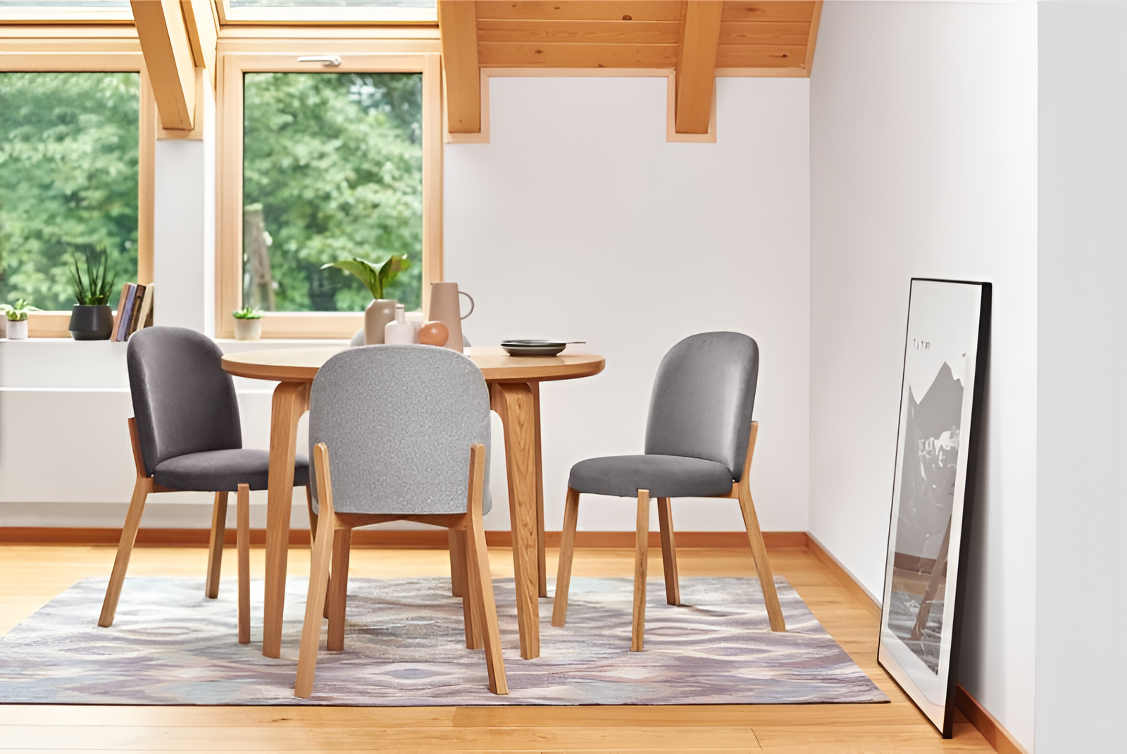 Ronde uitschuifbare tafel ARGO eikenfineer