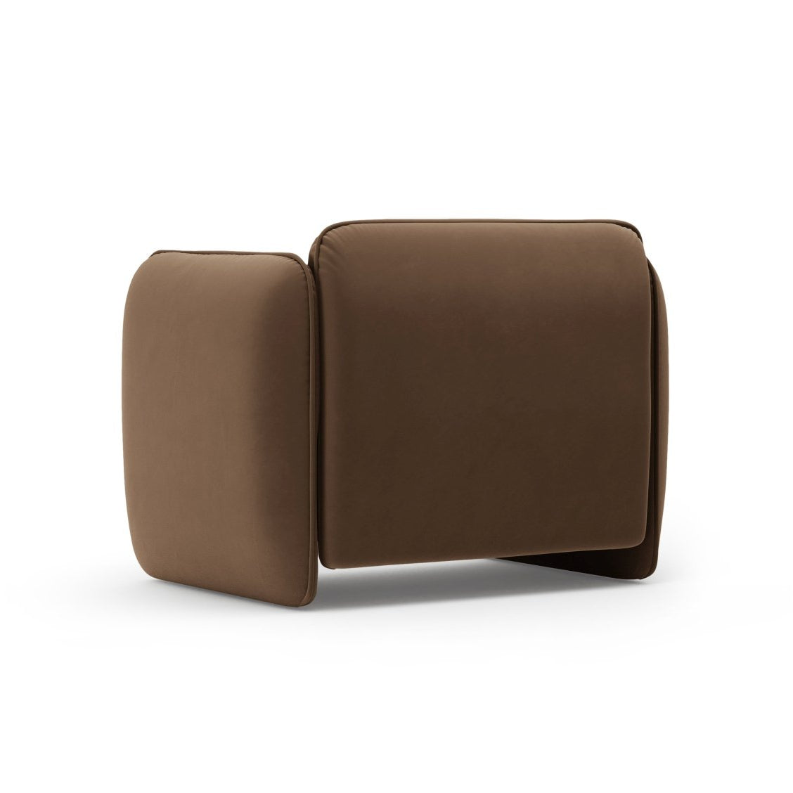 Velvet Armchair GEORGIA Chocolate