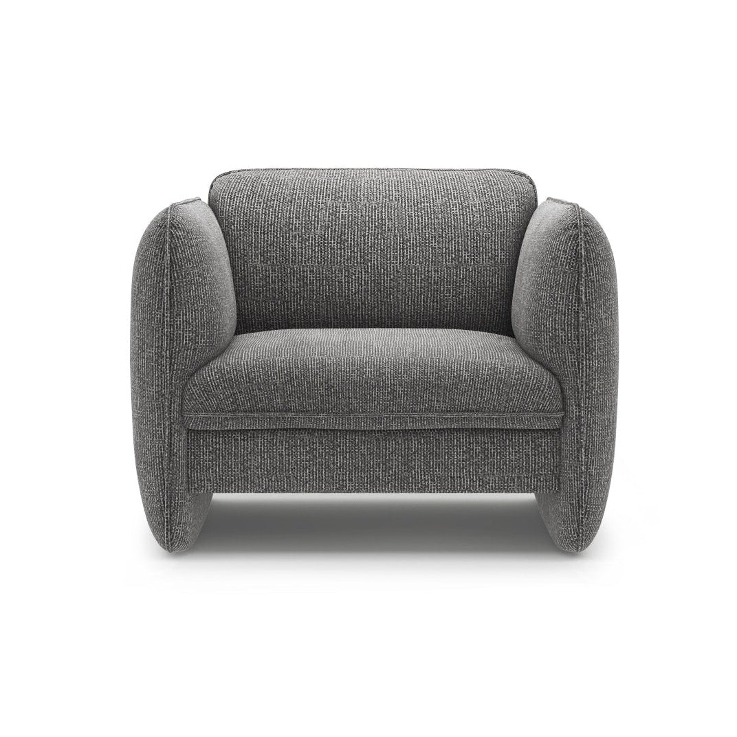 Fauteuil GEORGIA donkergrijs chenille