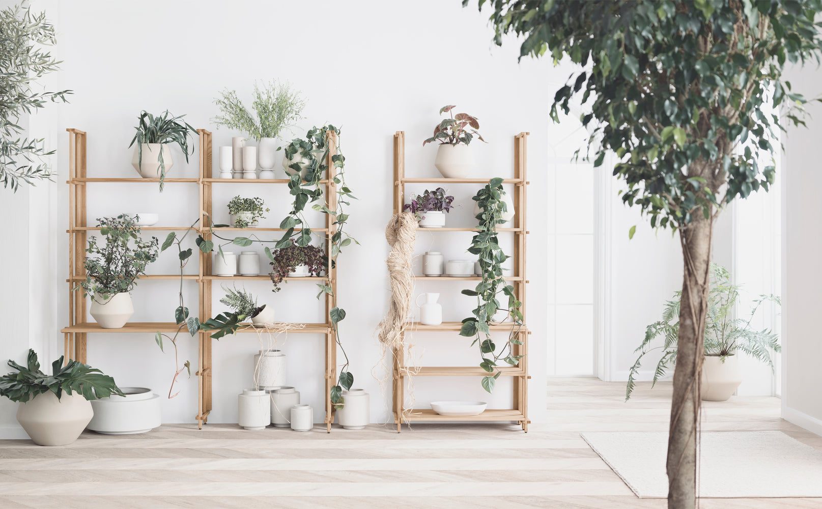 Donica GROVE crèmekleurige keramiek