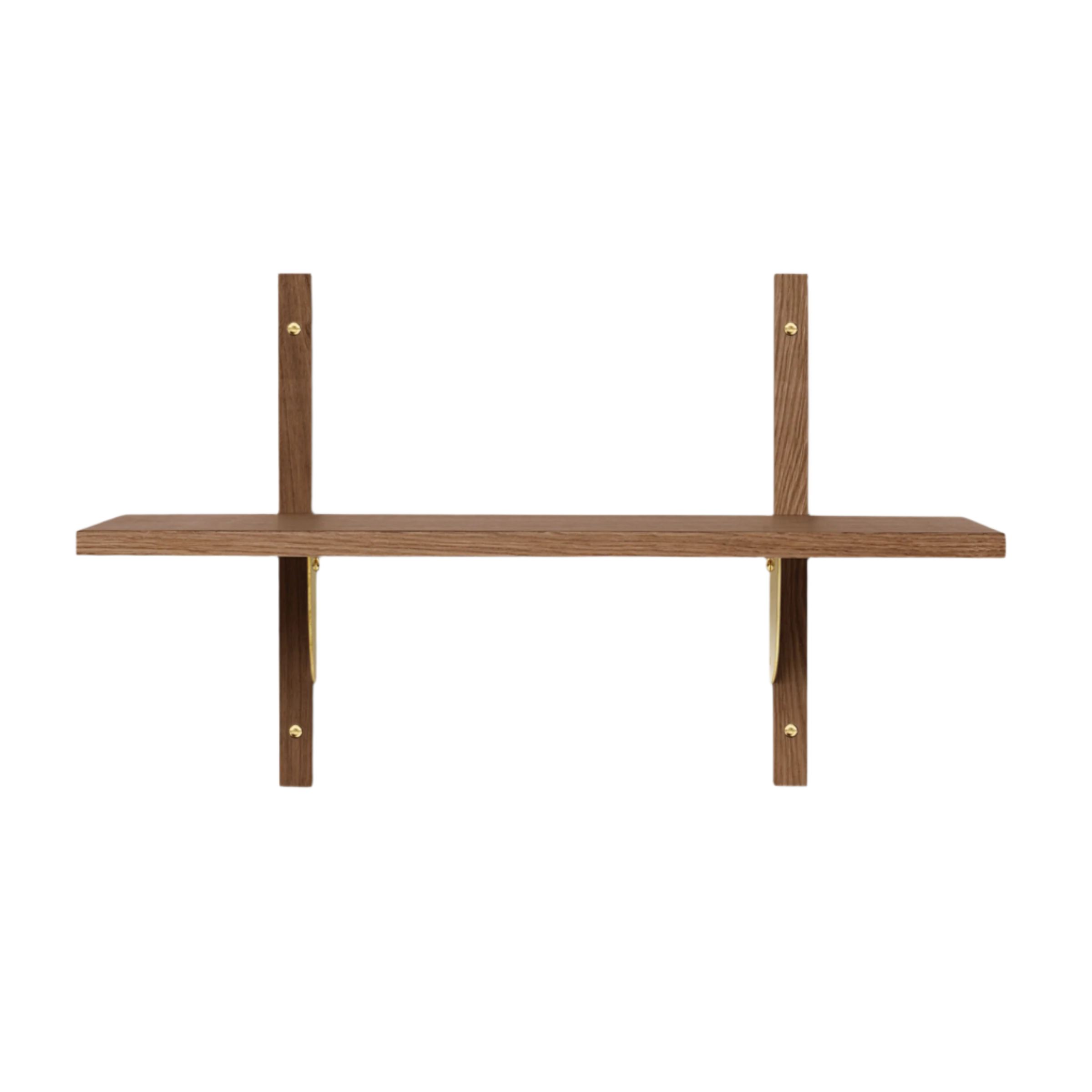 SECTOR NARROW shelf in smoked oak veneer