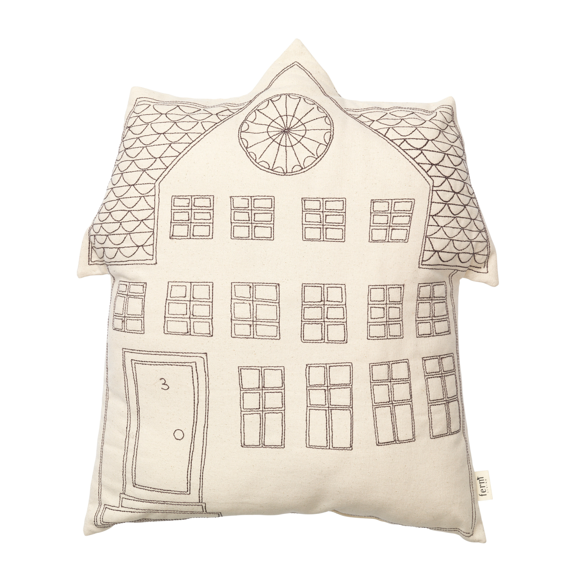 ABODE WINDOWS decorative pillow broken white