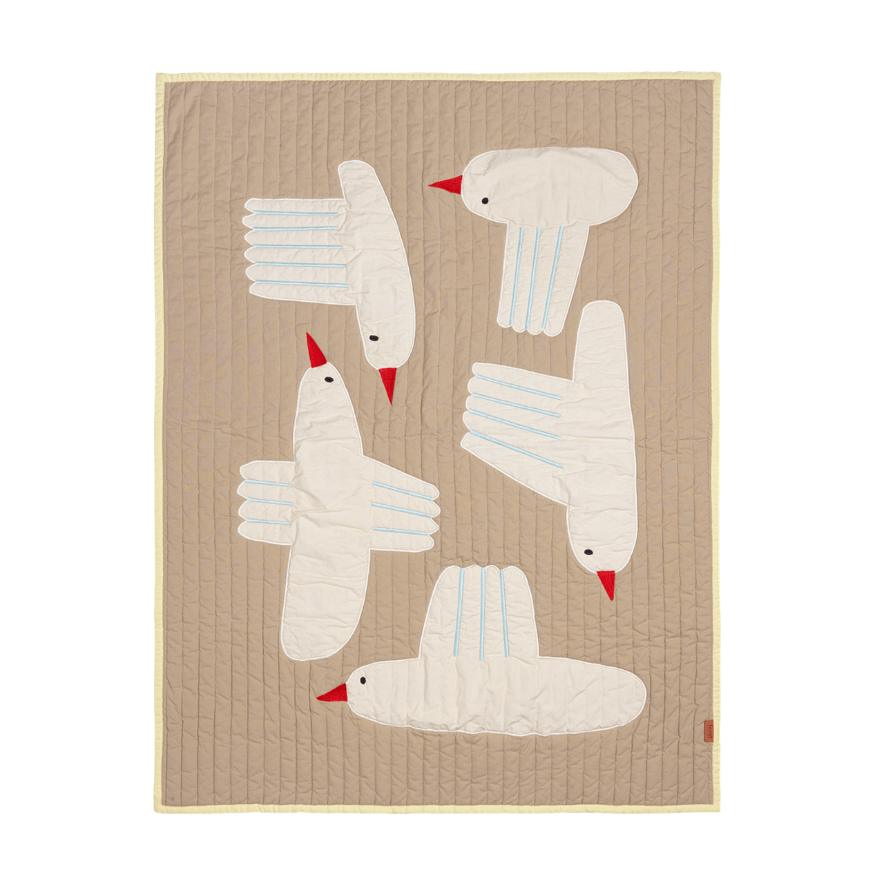 Gestepptes Überwurf BIRD beige