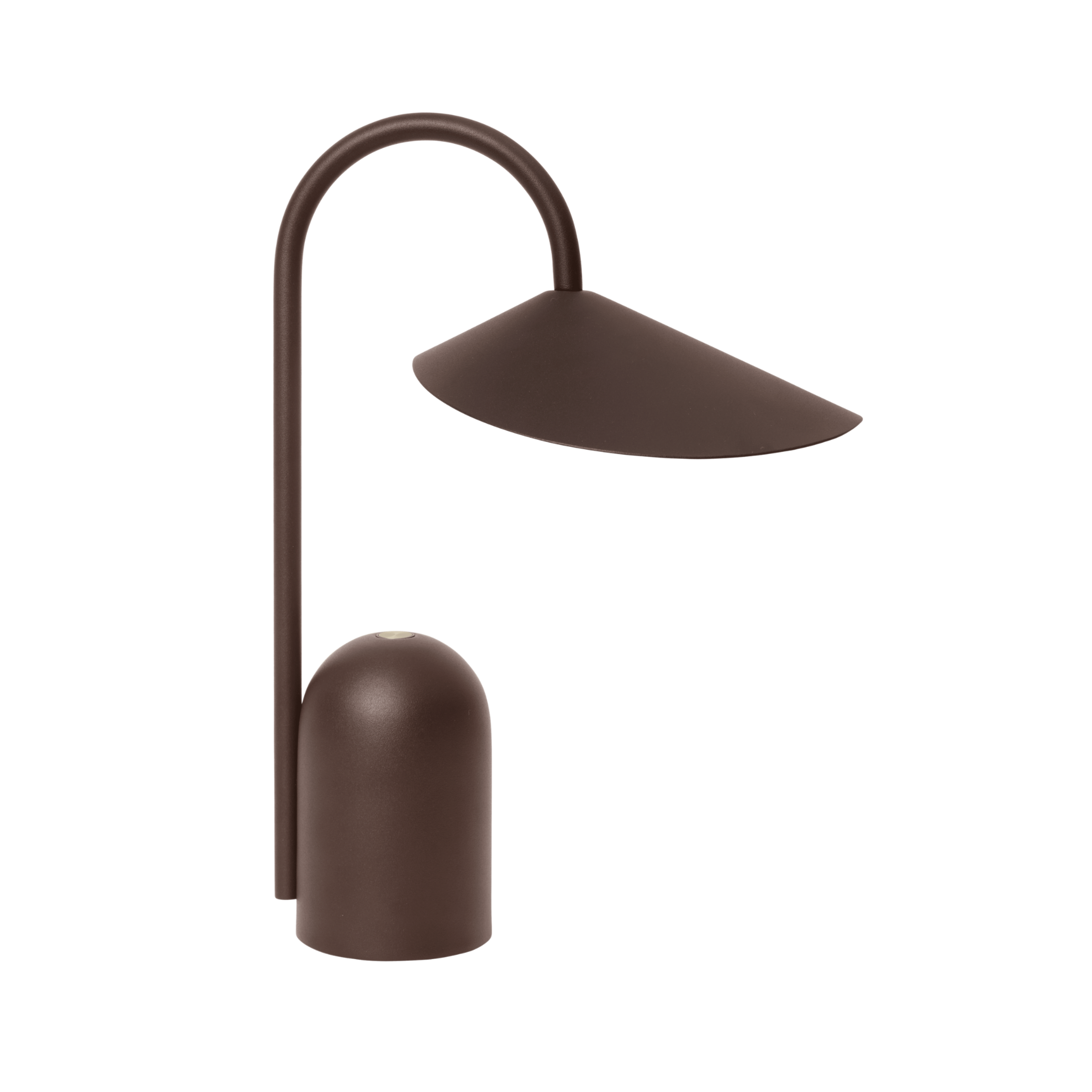 Draagbare lamp ARUM donkere chocolade