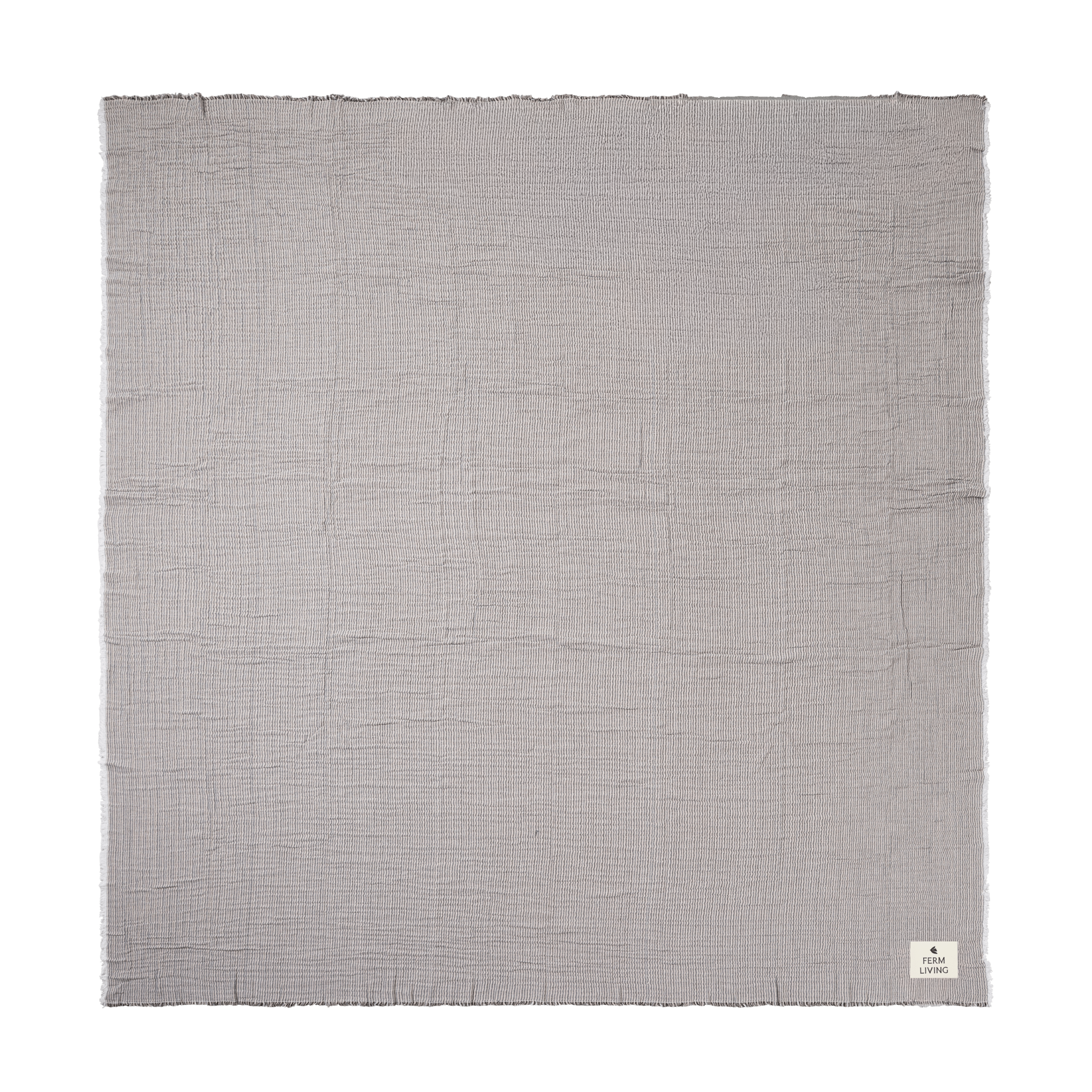 FINO dekbedovertrek lichtblauw met zandkleur