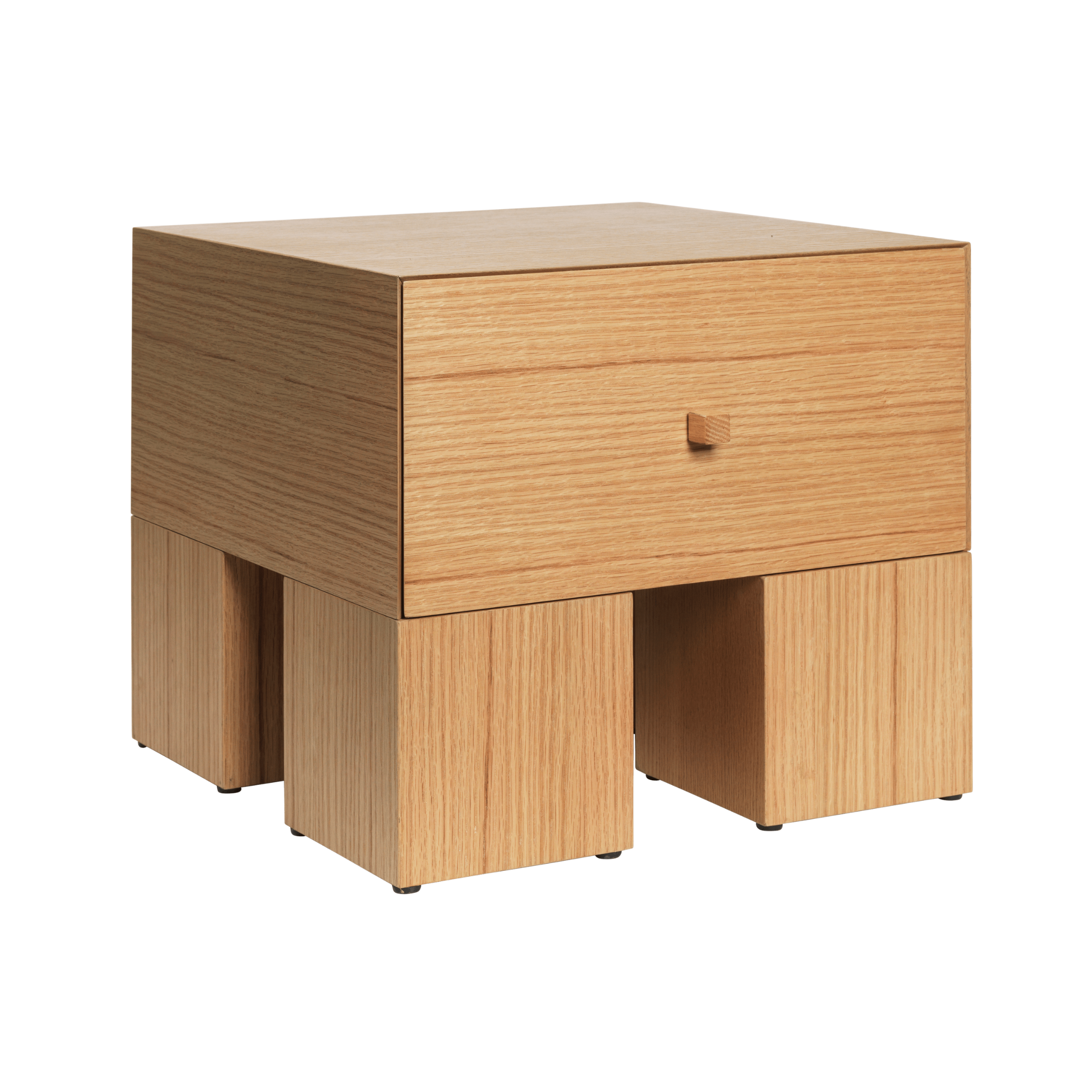 KUBEN Nightstand Oak Veneer