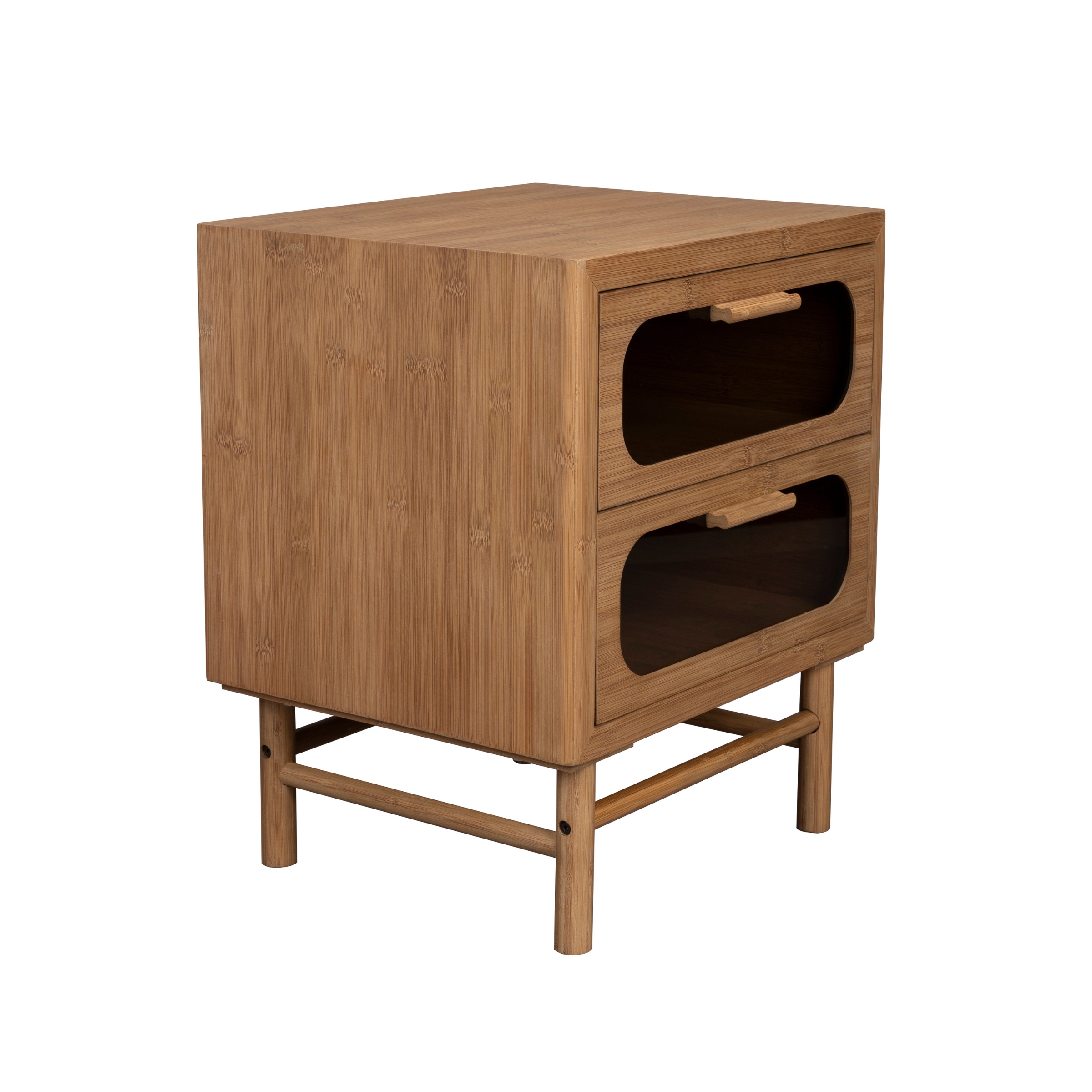 Nachttisch CAROUN karbonisiertes Bambusholz