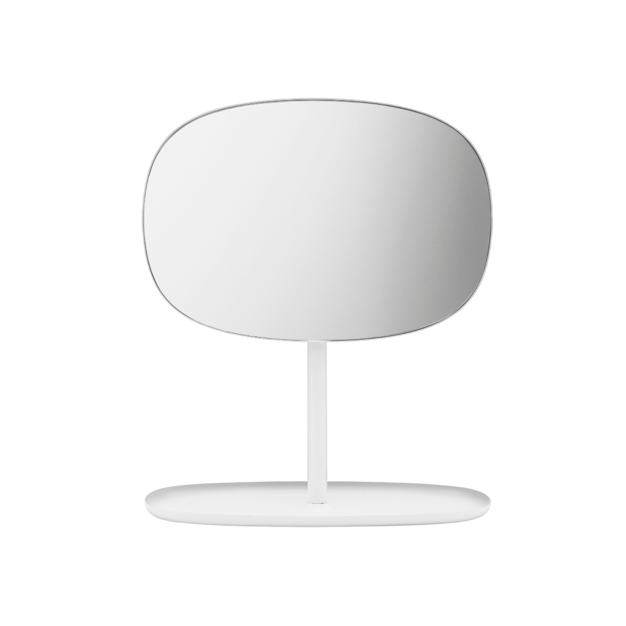 FLIP white mirror with stand