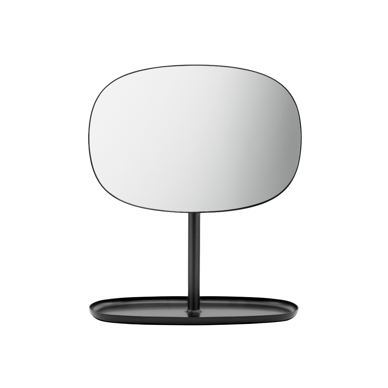 Flip-Spiegel mit Ständer schwarz