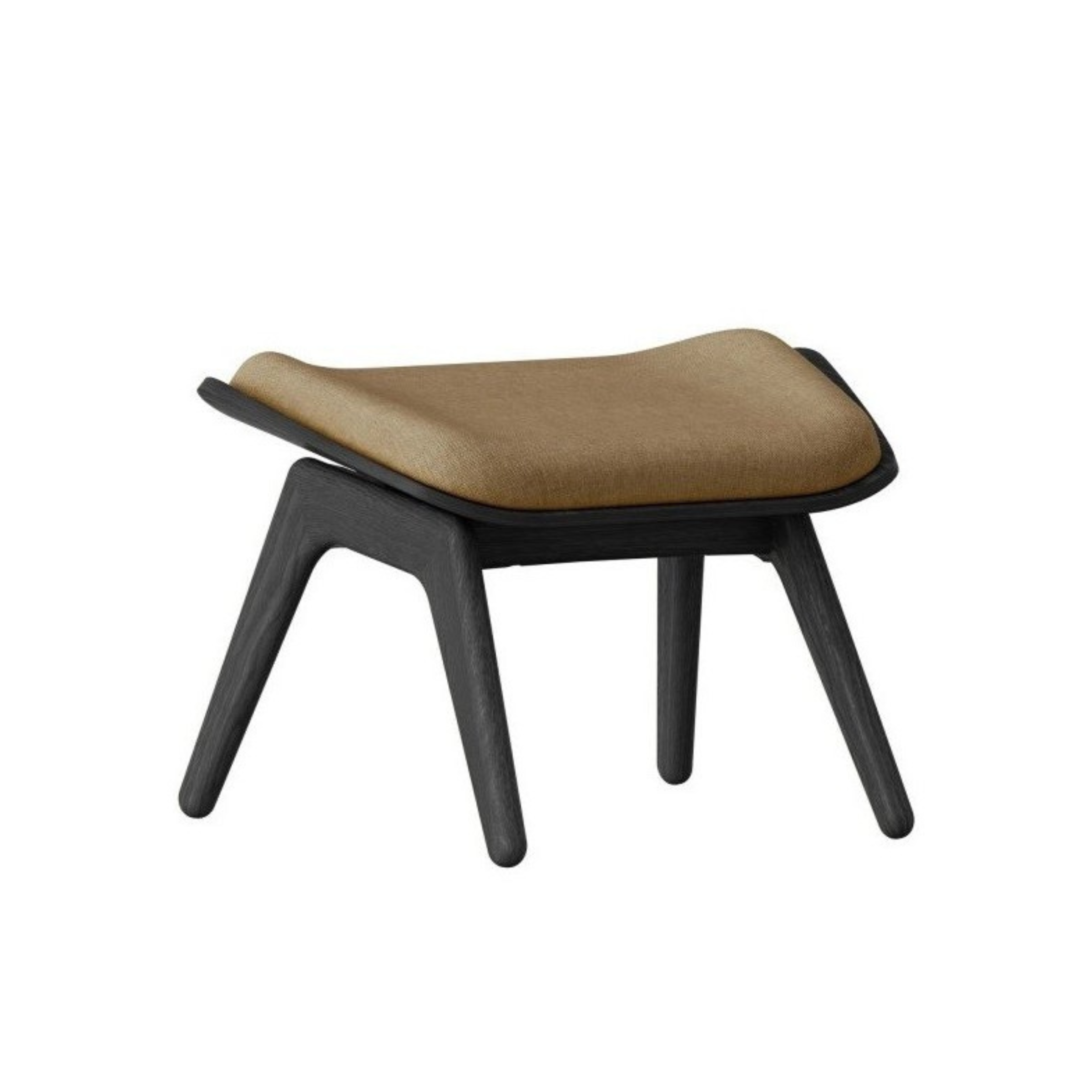 READER caramel footrest with black base