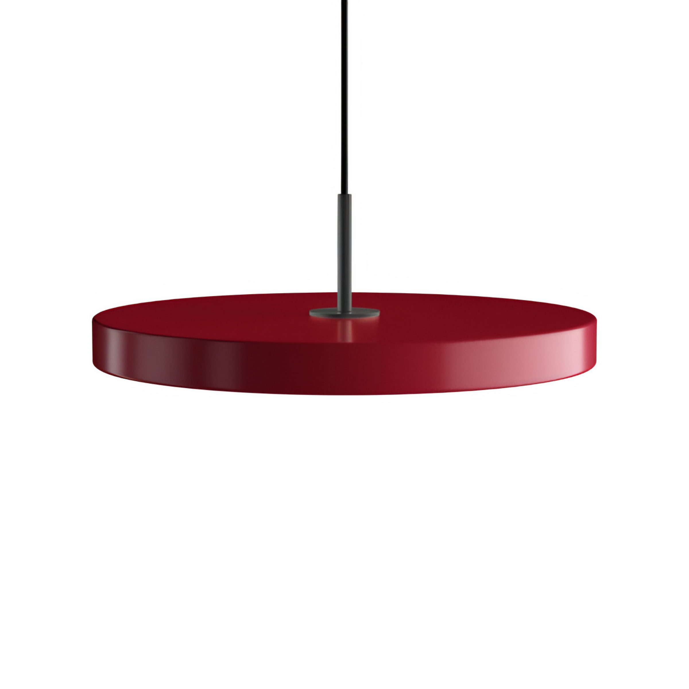 Hanglamp ASTERIA PLUS bordeaux met zwarte inzet