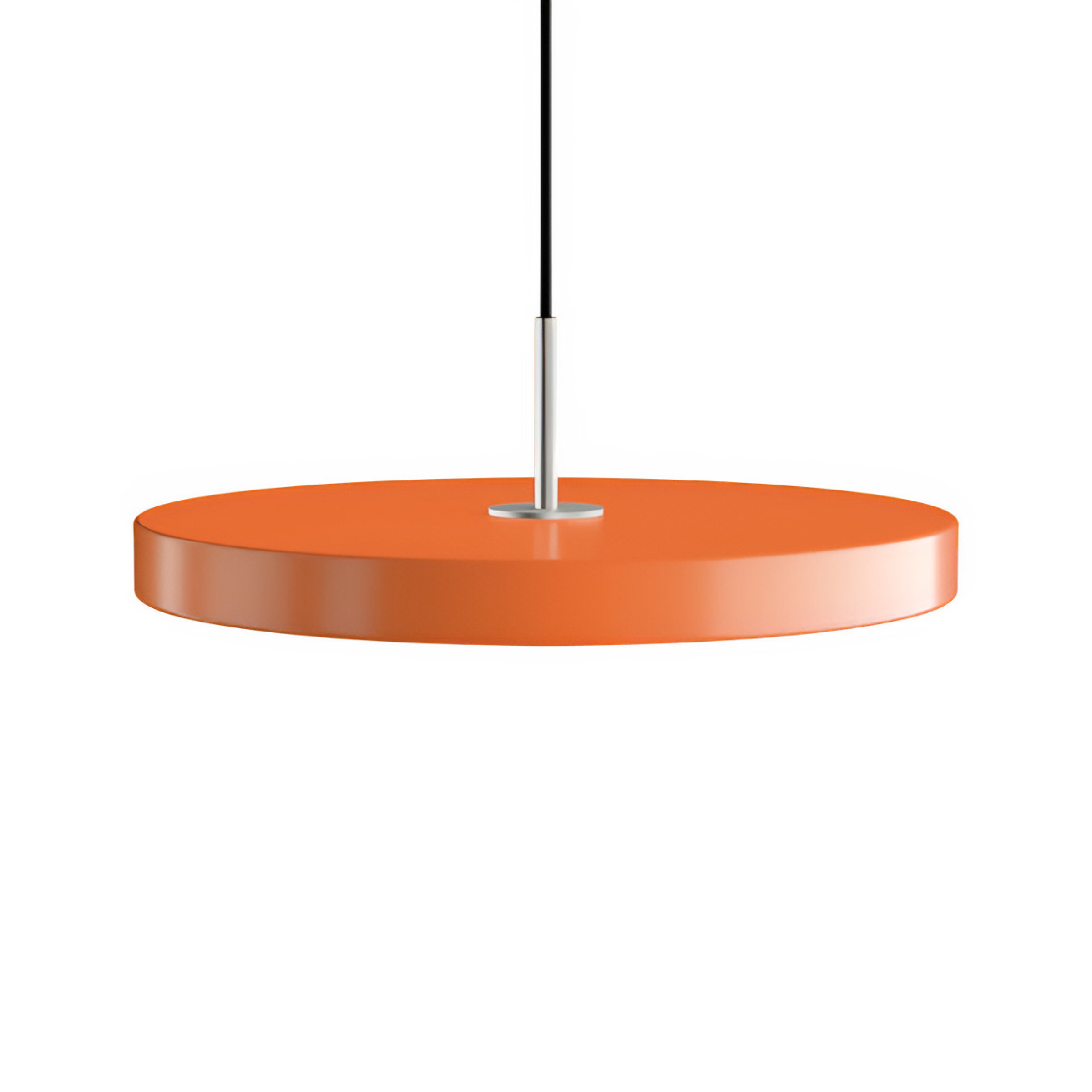 Hanglamp ASTERIA PLUS oranje met zilveren inzet