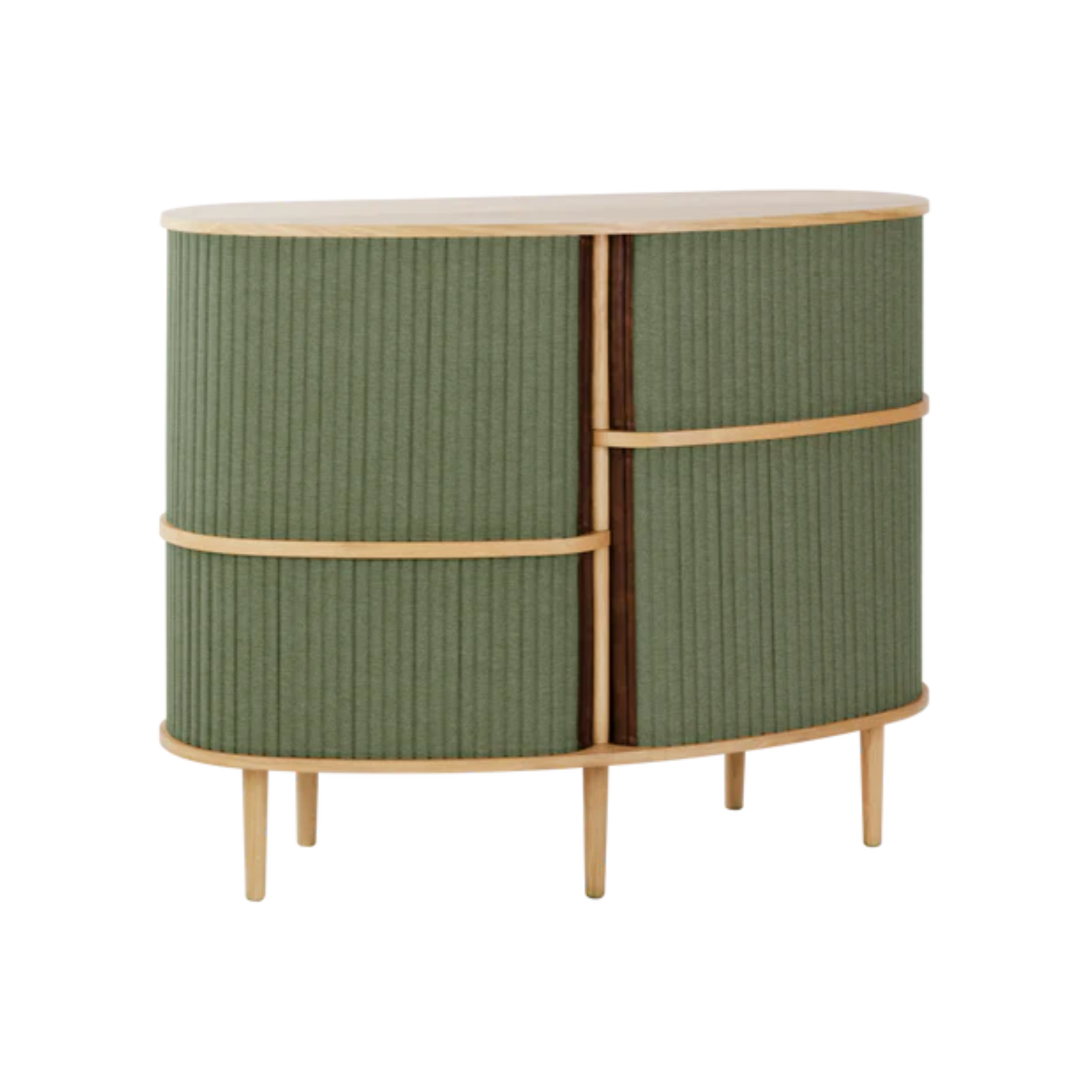 Kommode AUDACIOUS grün mit Eiche