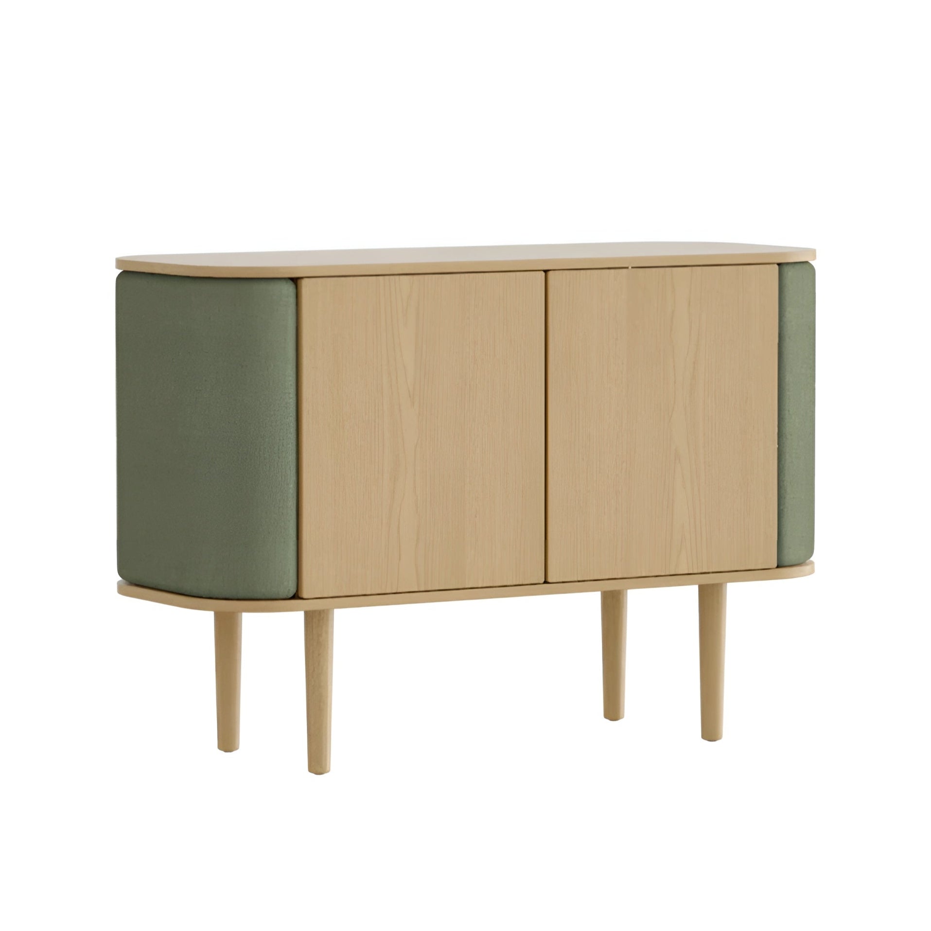 Dressoir TREASURES groen met eikenhout