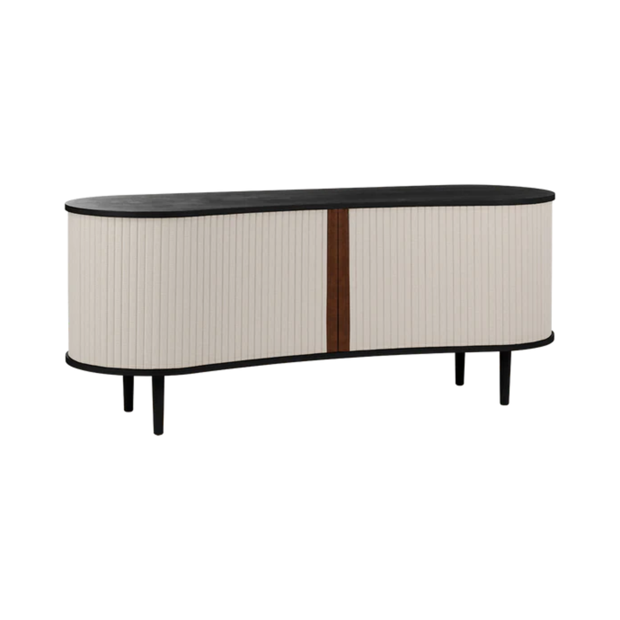 RTV-Kommode AUDACIOUS sandfarben mit schwarzem Gestell