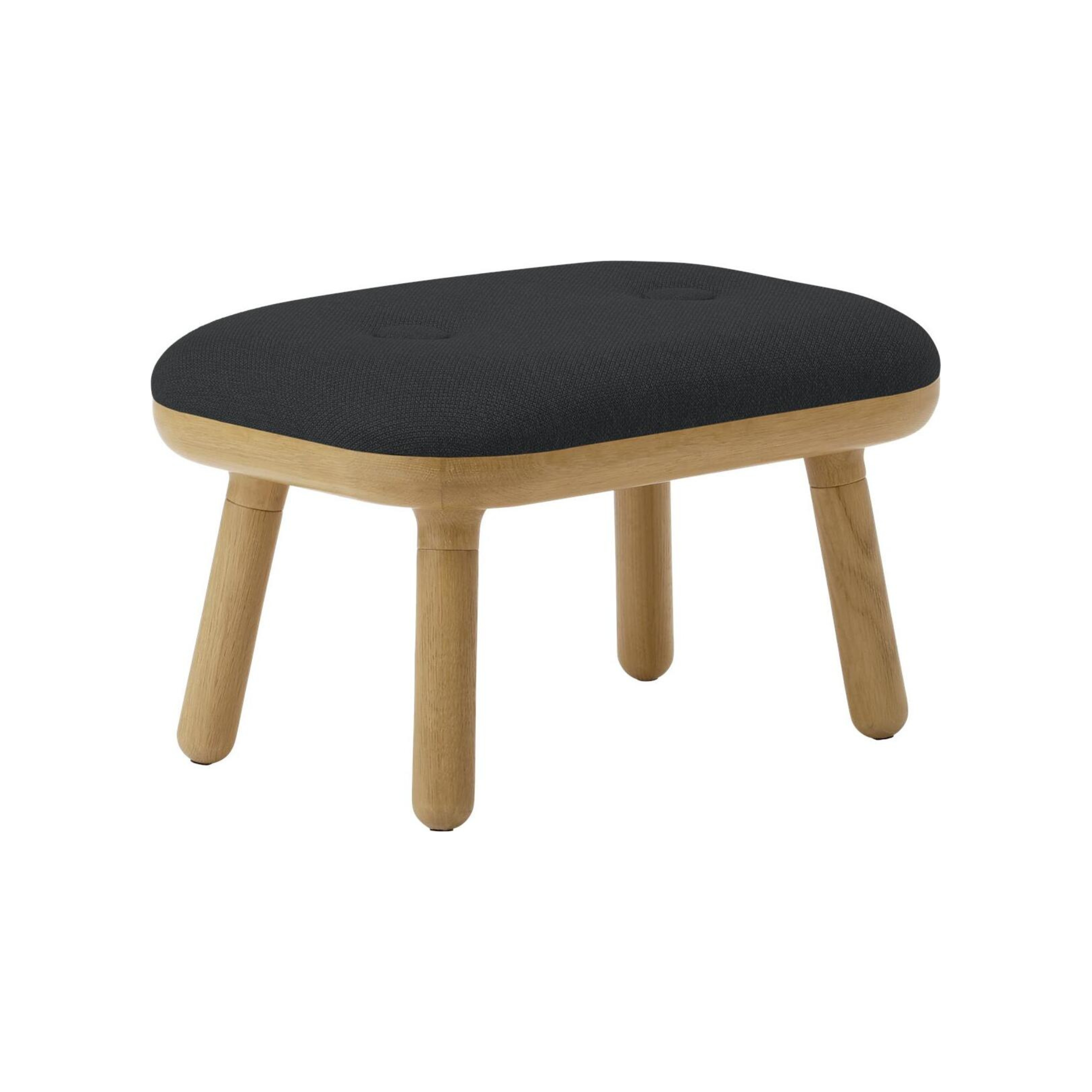 PAFF anthracite stool with oak base