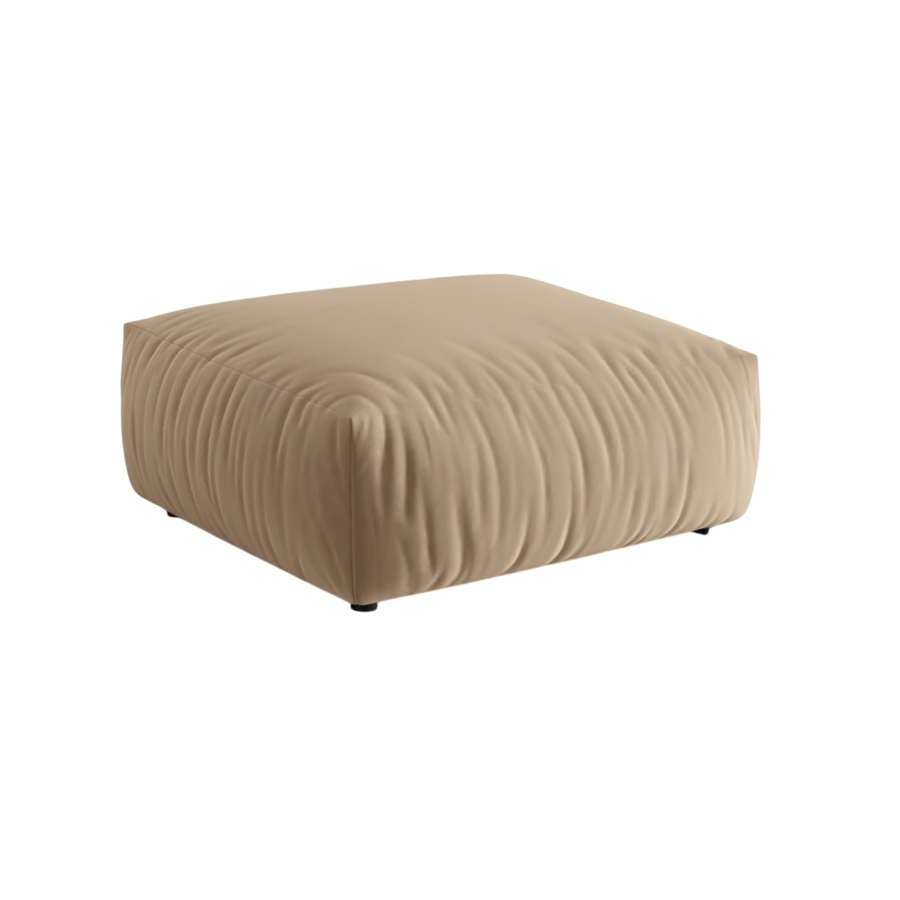 Samt Pouf CHRIS sandfarben