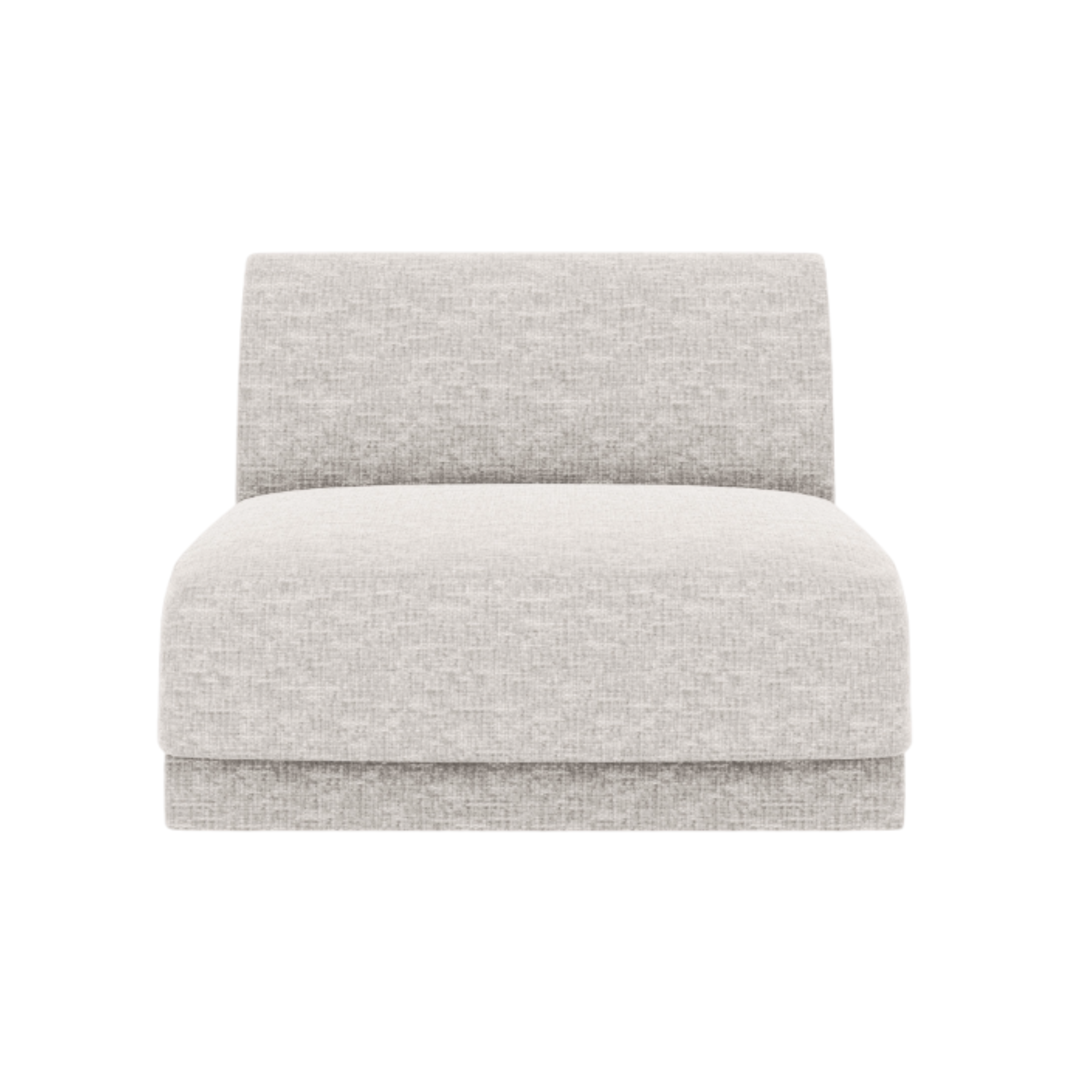 Sessel / Modul MILEY hellgrau samtig