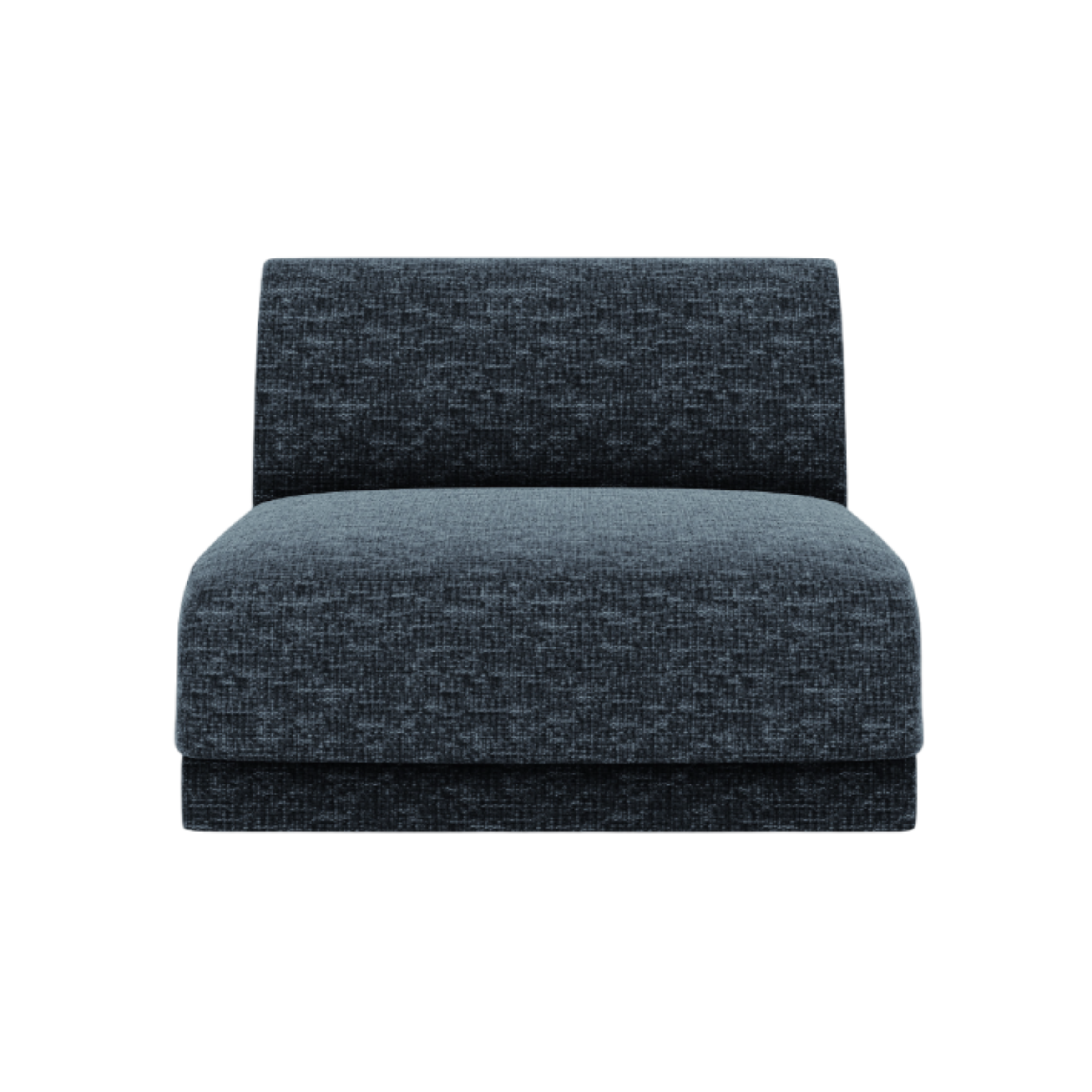 Fauteuil / module MILEY koninklijk blauw chenille zijdeachtig