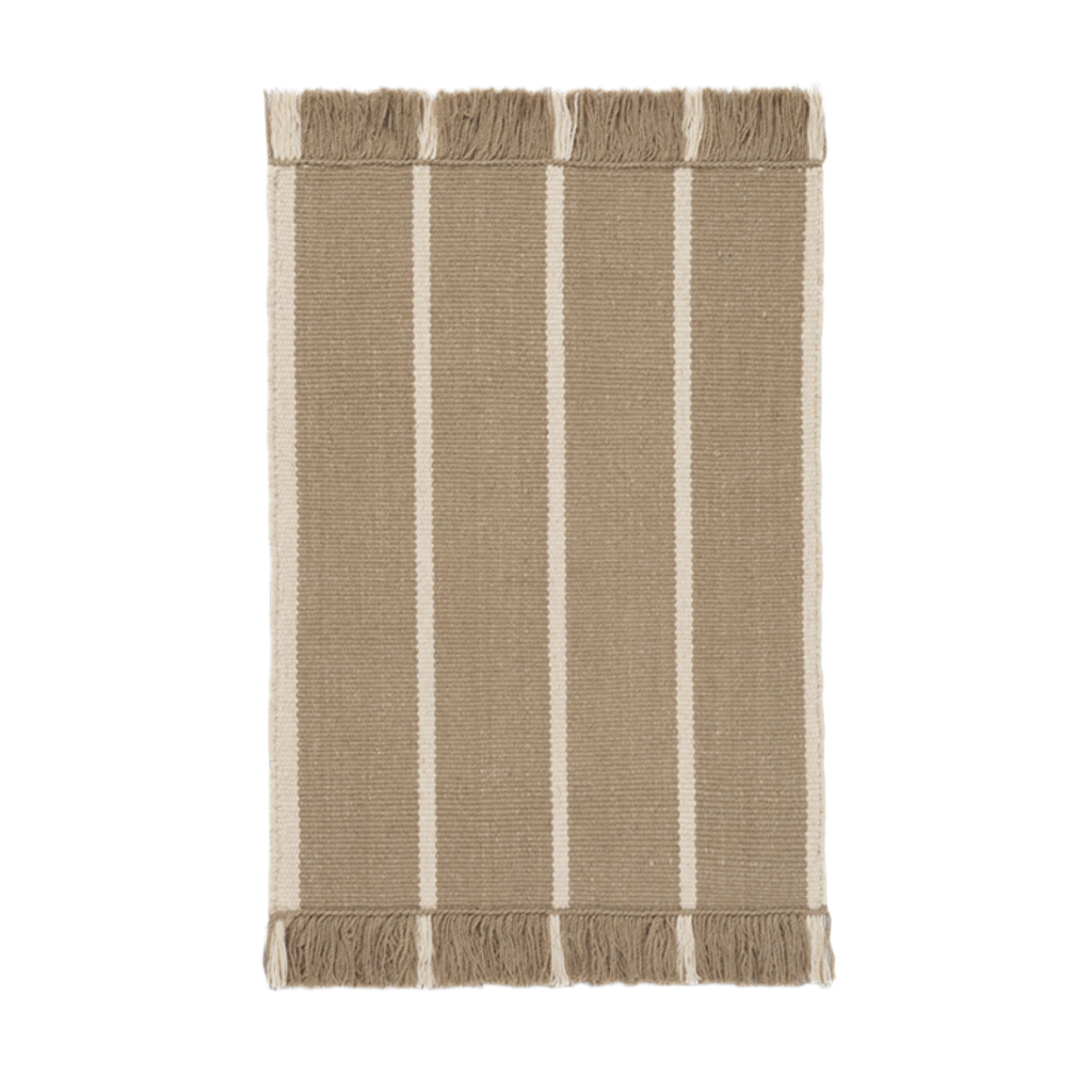 CALM KELIM Teppich Karamell mit Beige