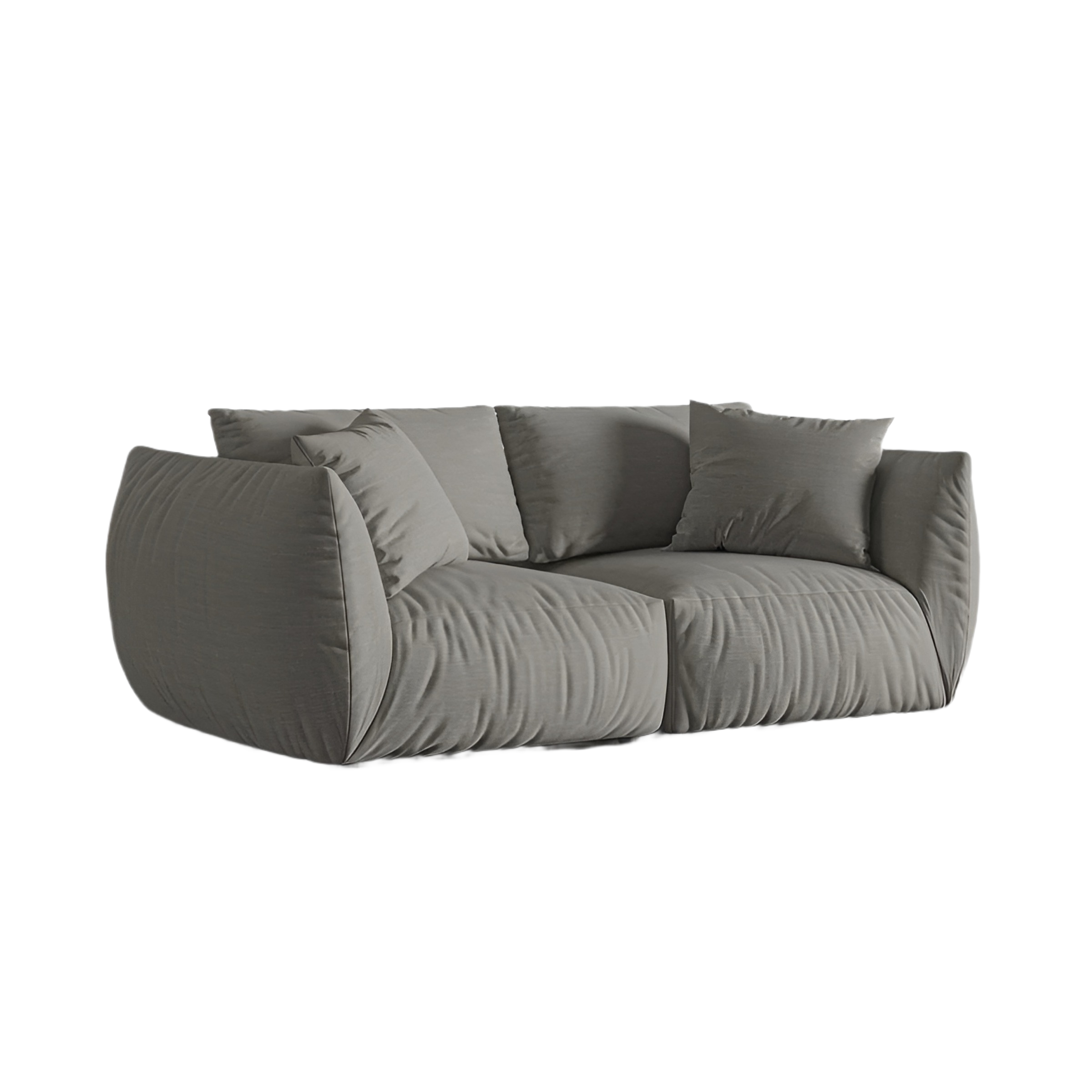 3-seater Sofa CHRIS dark gray chenille