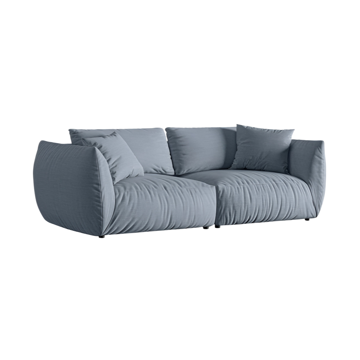 4-seater Sofa CHRIS light blue chenille