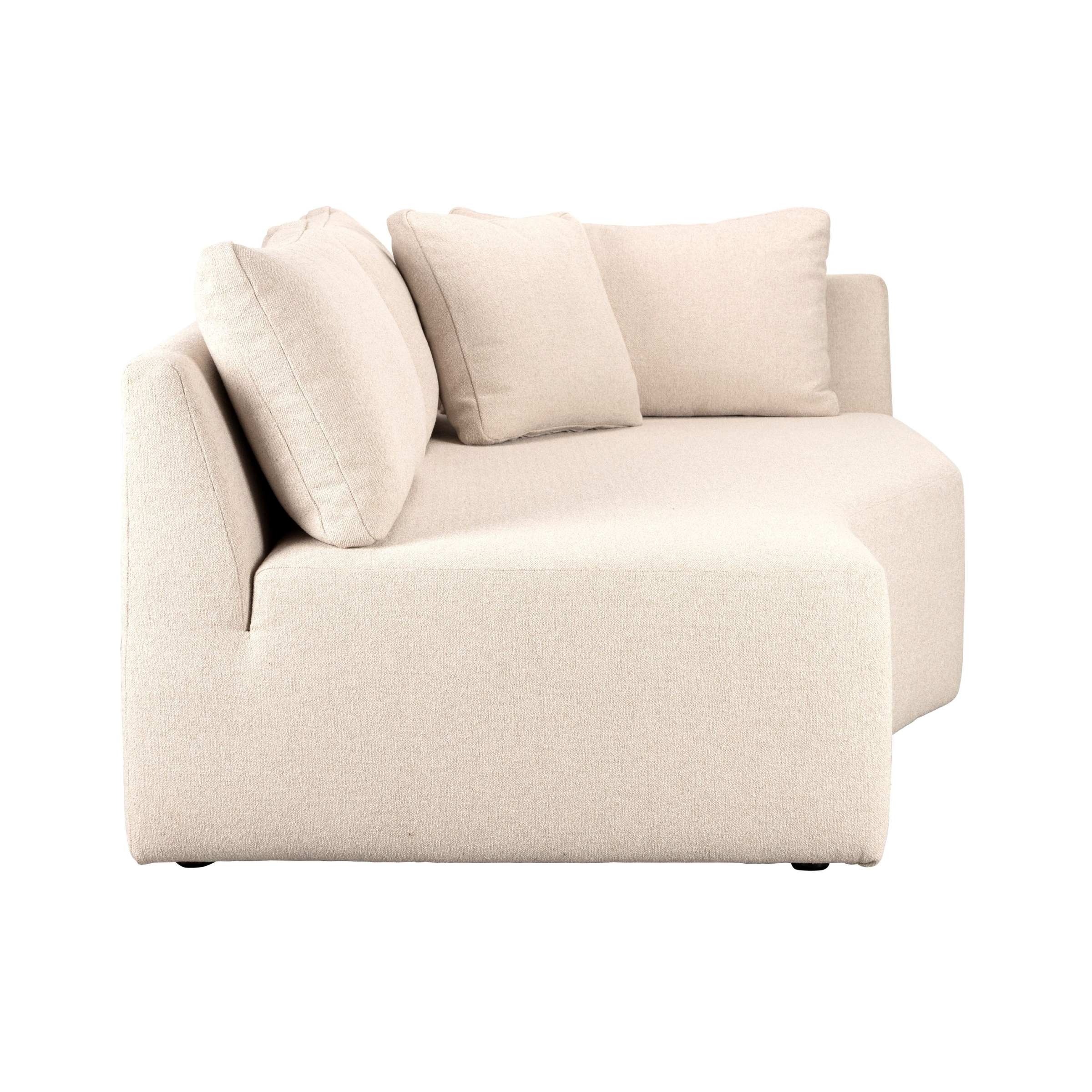 PROSPER modular sofa - left-sided chaise longue in sand