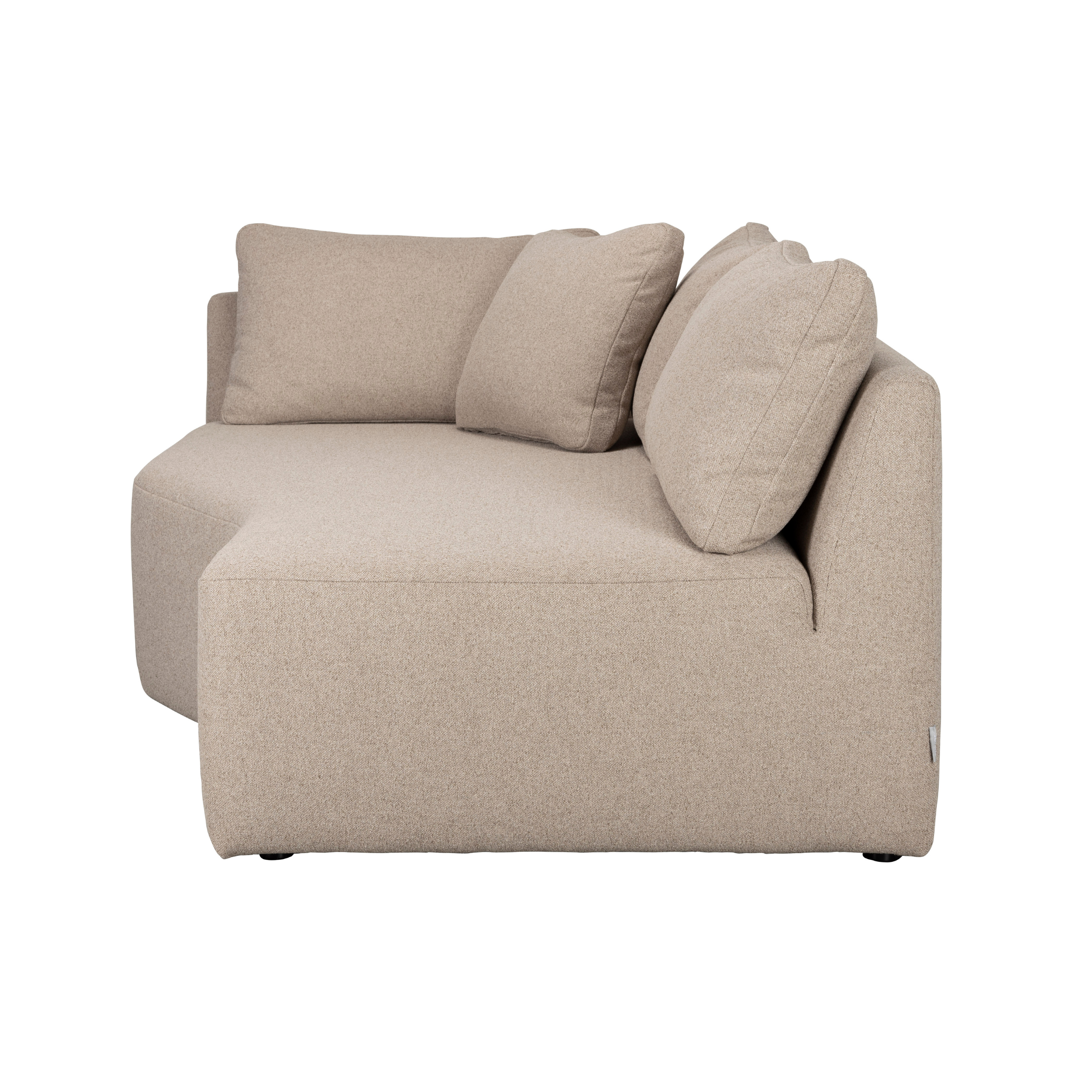 PROSPER modular sofa - right-side chaise longue cappuccino