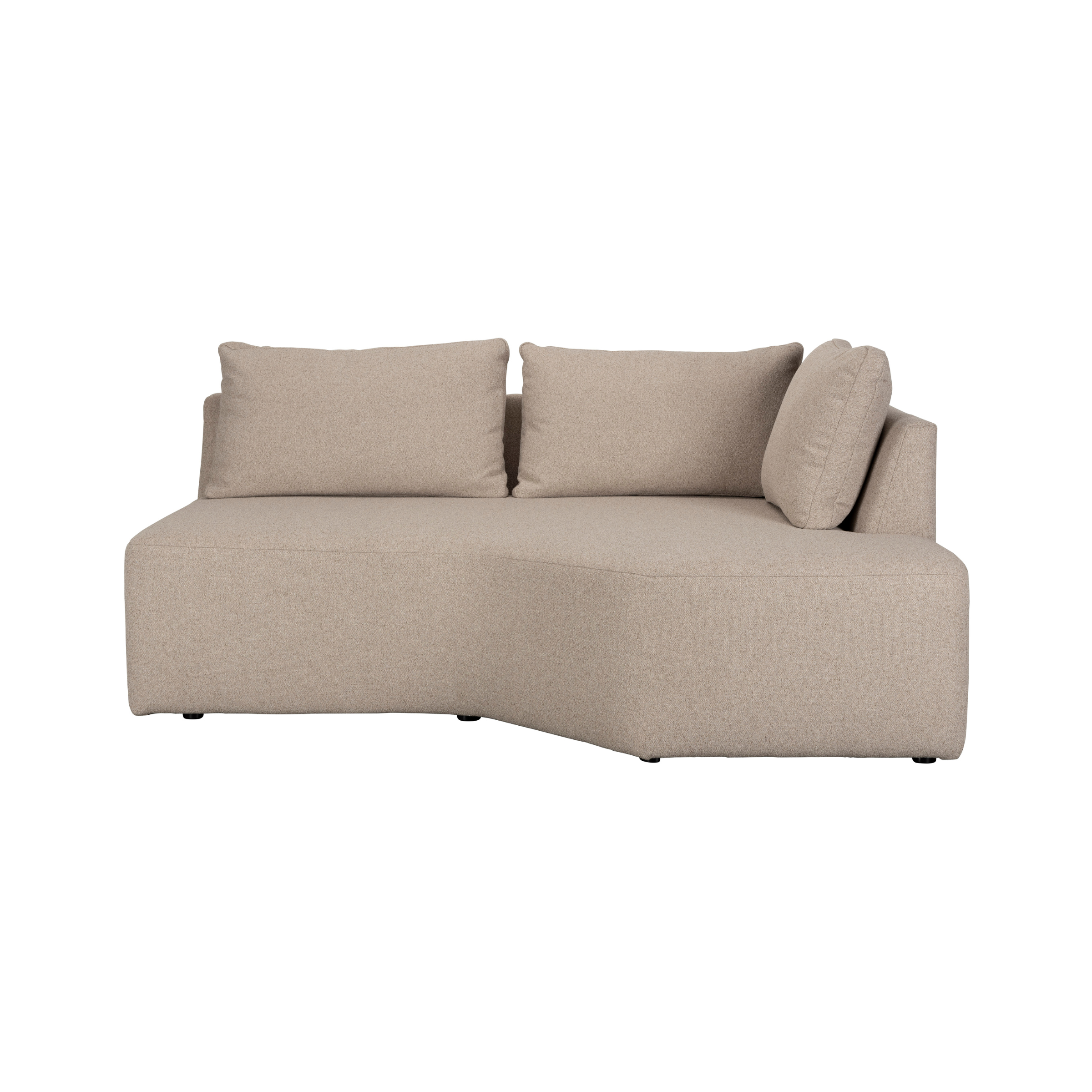 PROSPER modular sofa - right end element cappuccino