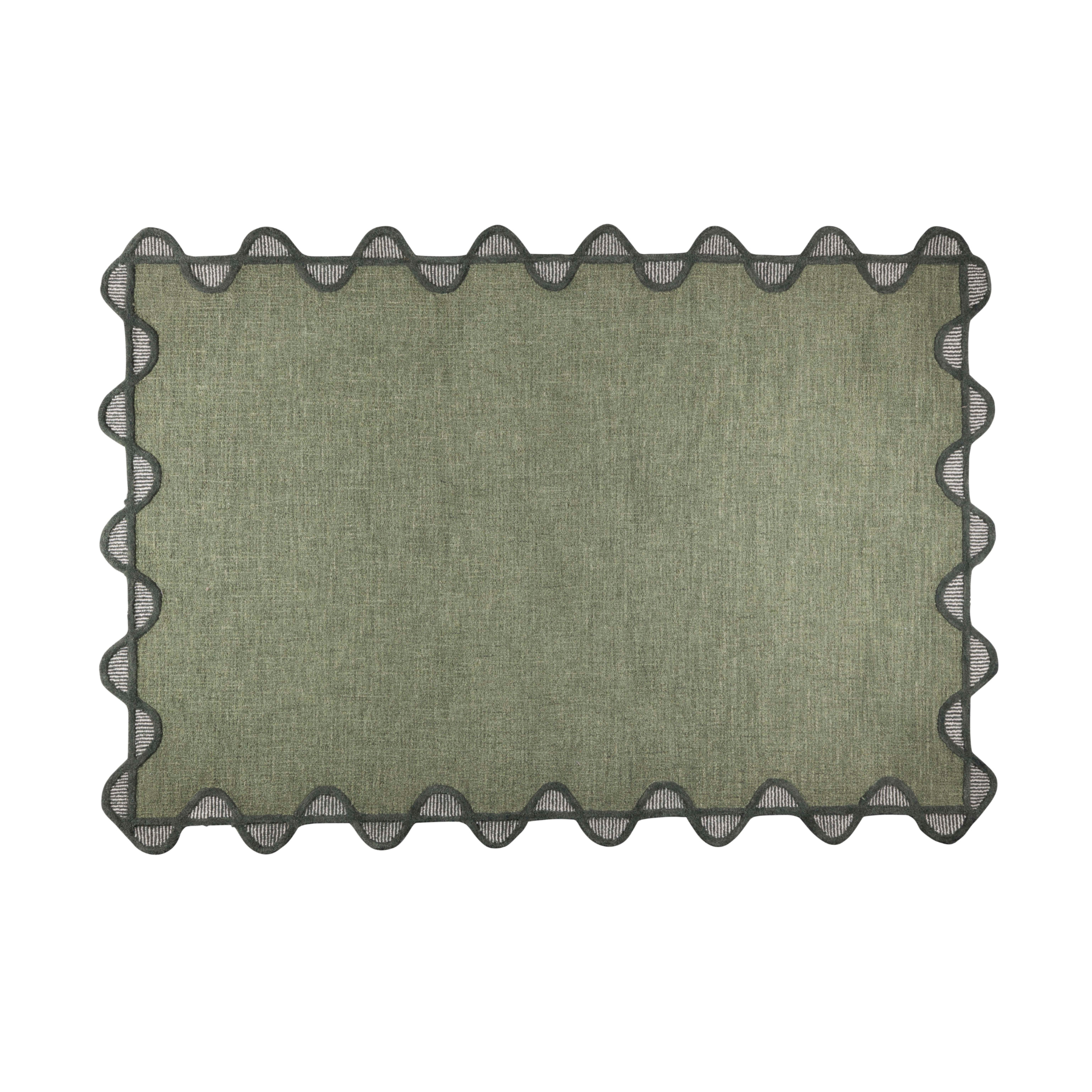 Teppich SUGAR LINES grün