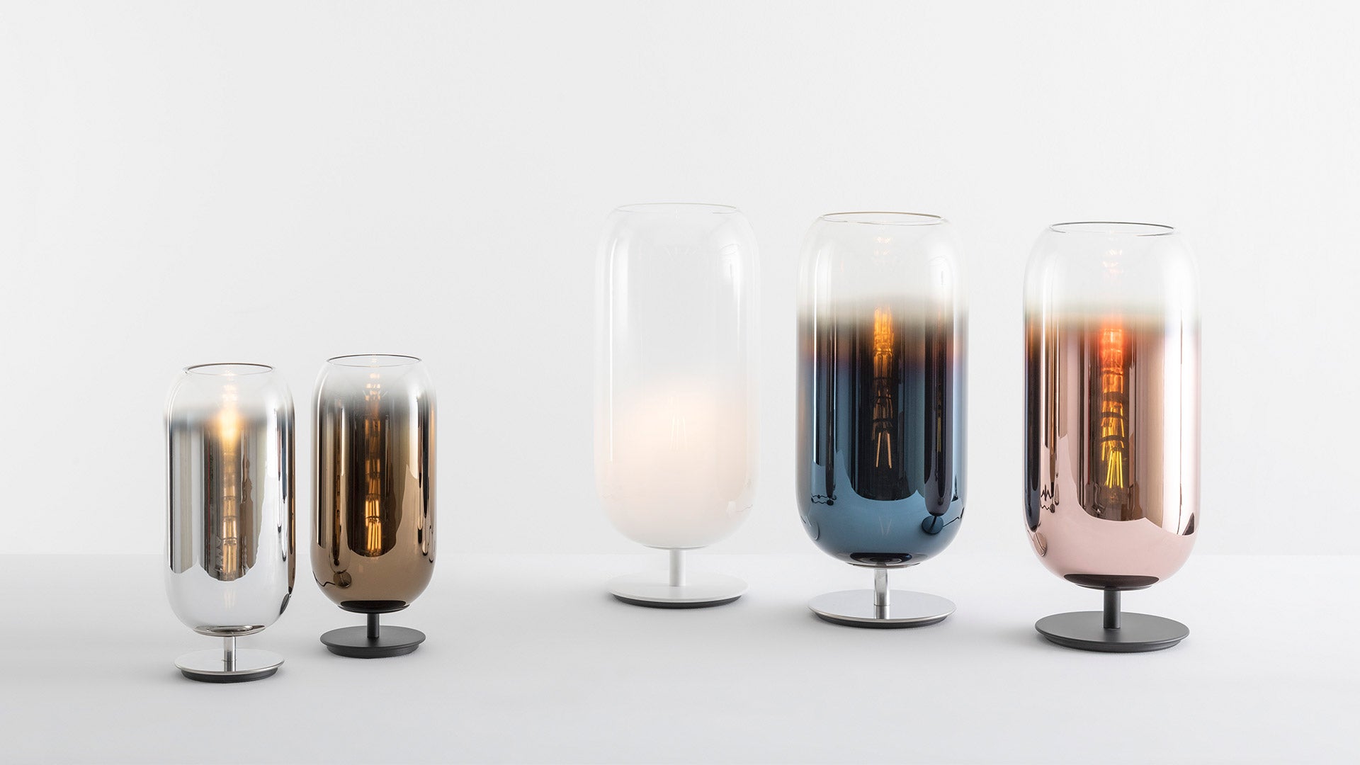 GOPLE brown table lamp with silver base