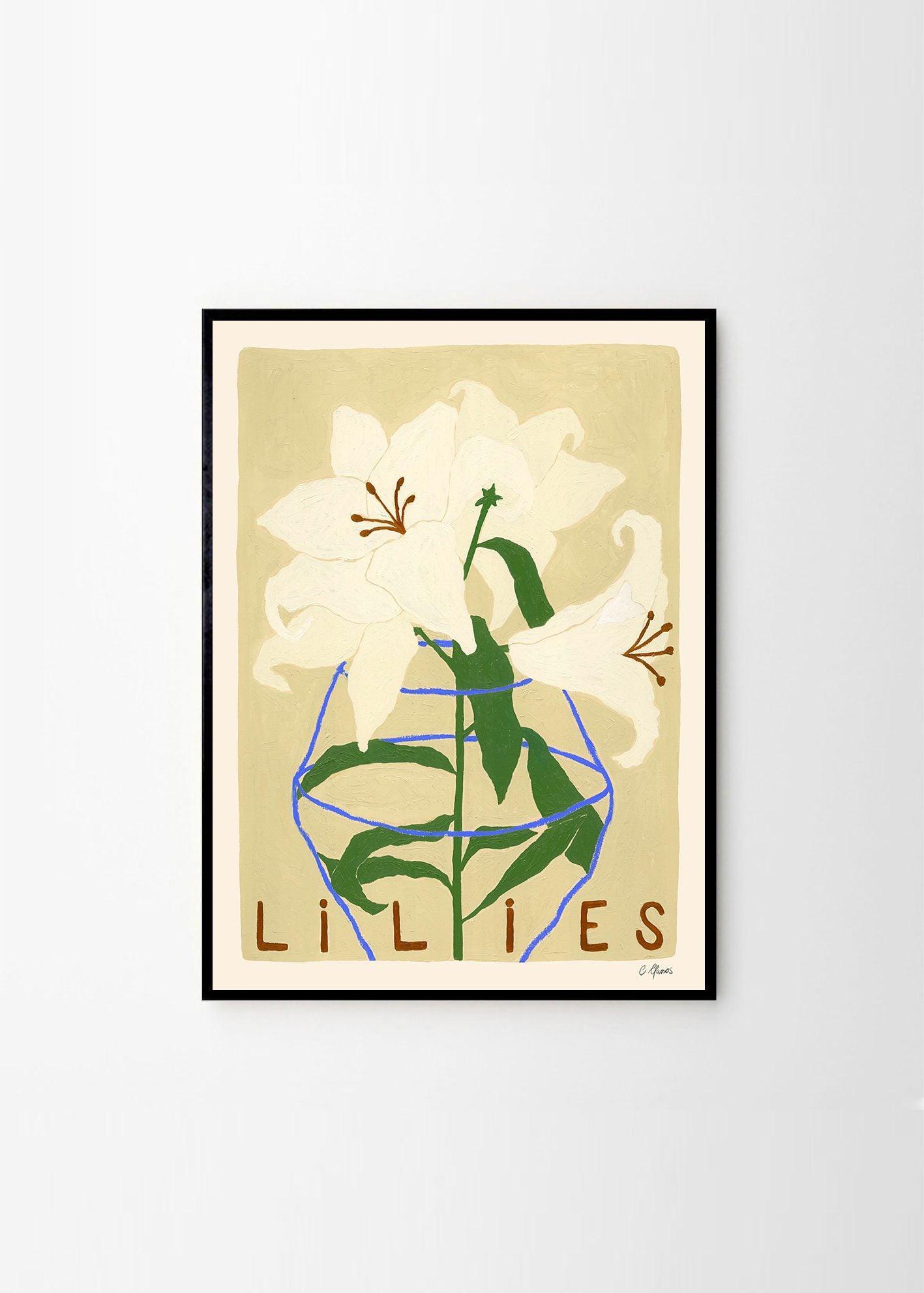 Grafika artystyczna LILIES The Poster Club Eye on Design