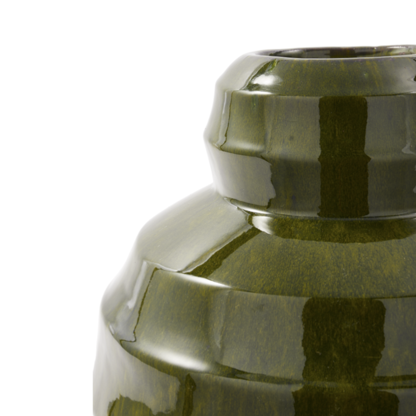 SUMO PLANT POT vase dark green