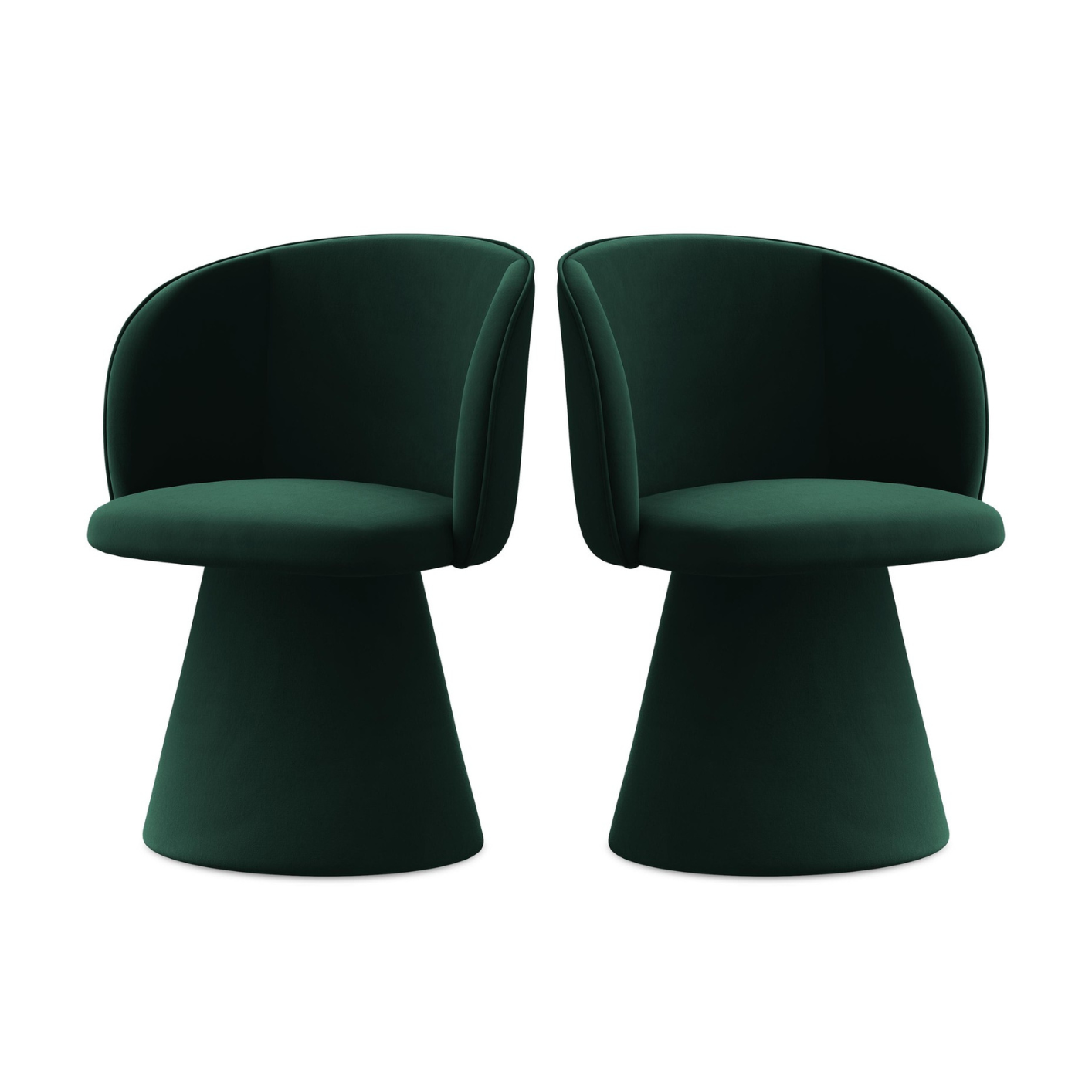 Velvet Chair MAIA Bottle Green